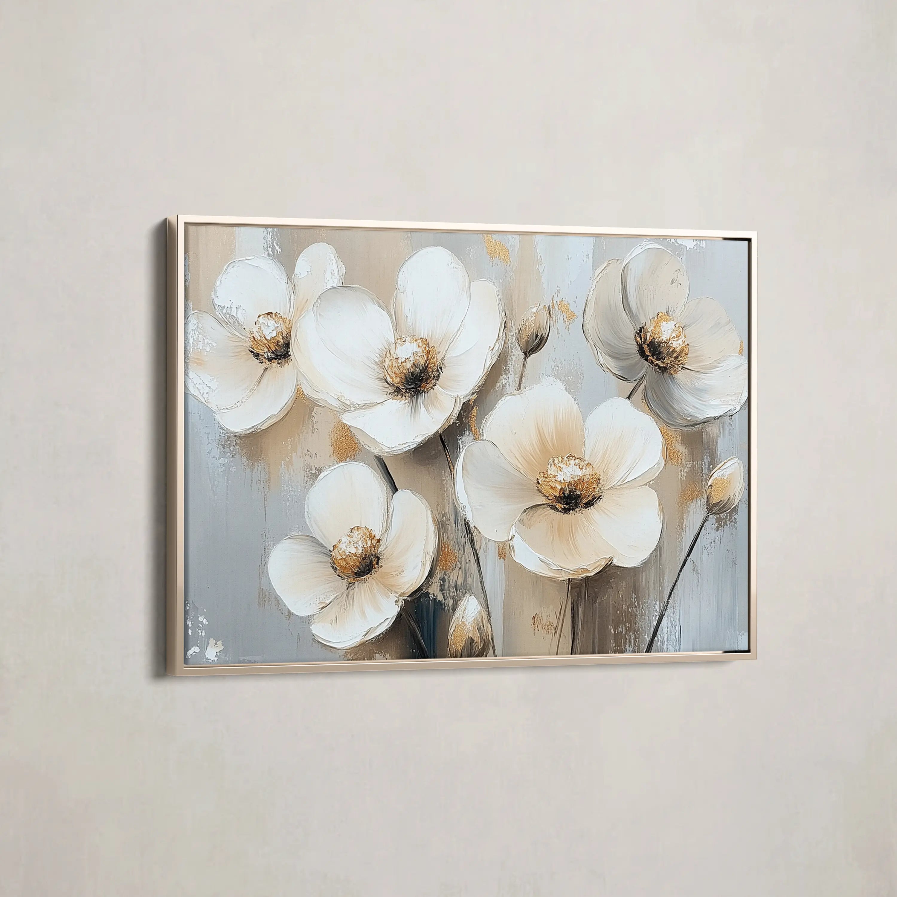 Floral Canvas Wall Art WAD770-F 90 x 60 cm / Stretched on hidden frame