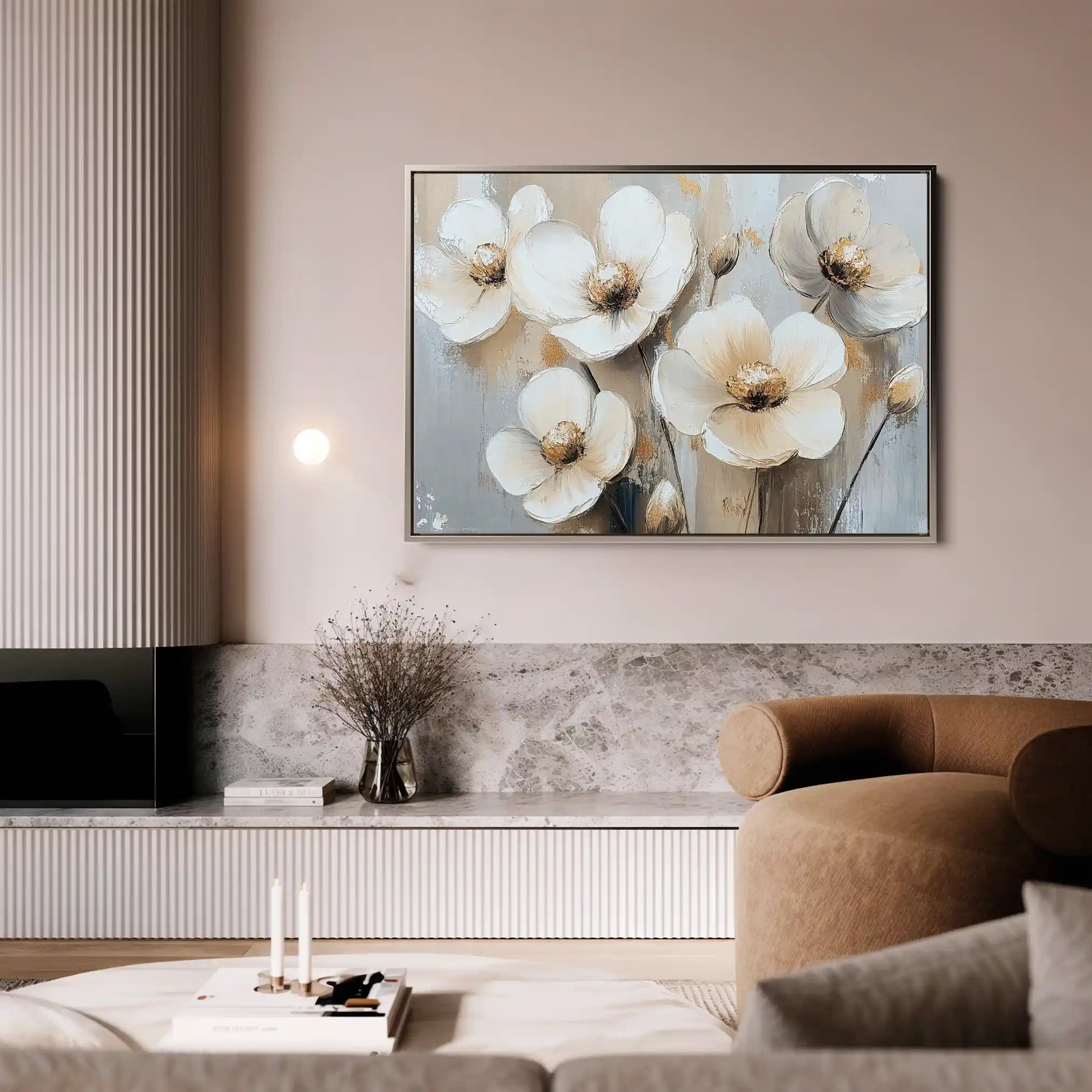Floral Canvas Wall Art WAD770-F 90 x 60 cm / Stretched on hidden frame
