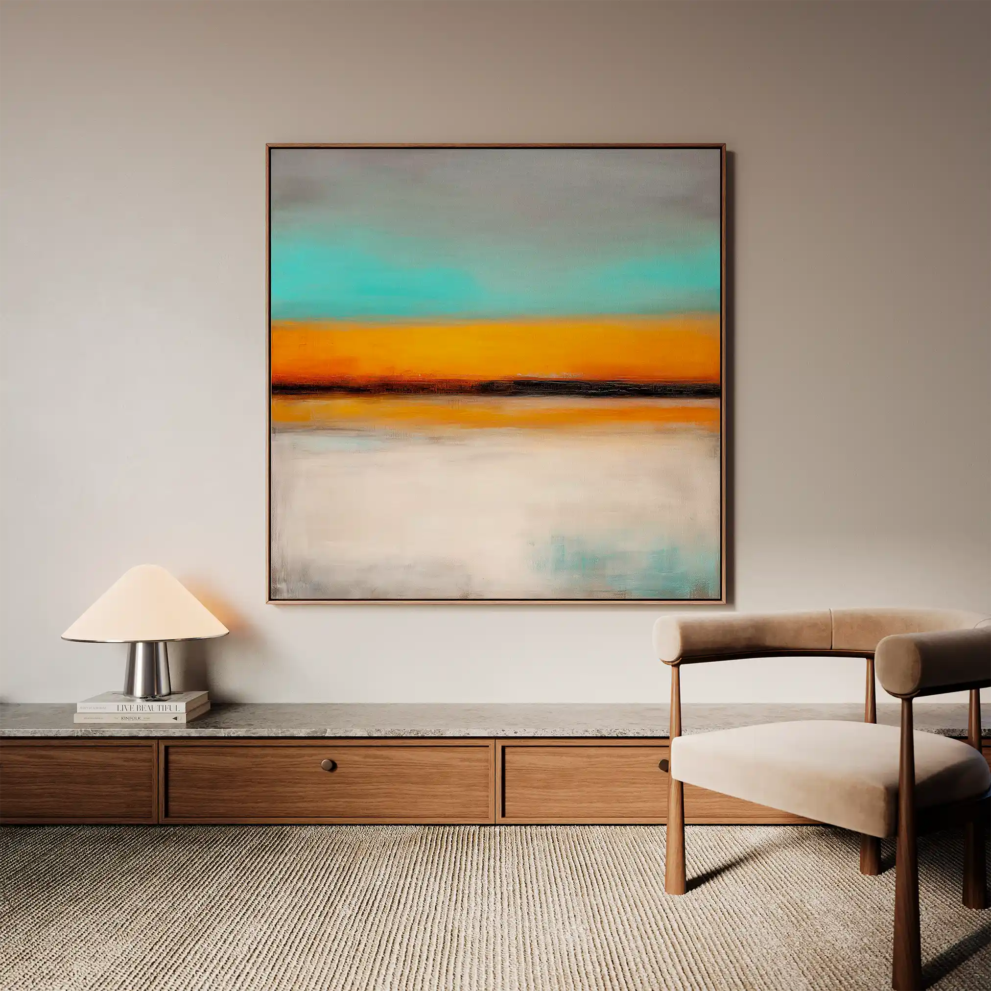 Abstract 772 Canvas Art 60 x 60 cm / Stretched on hidden frame