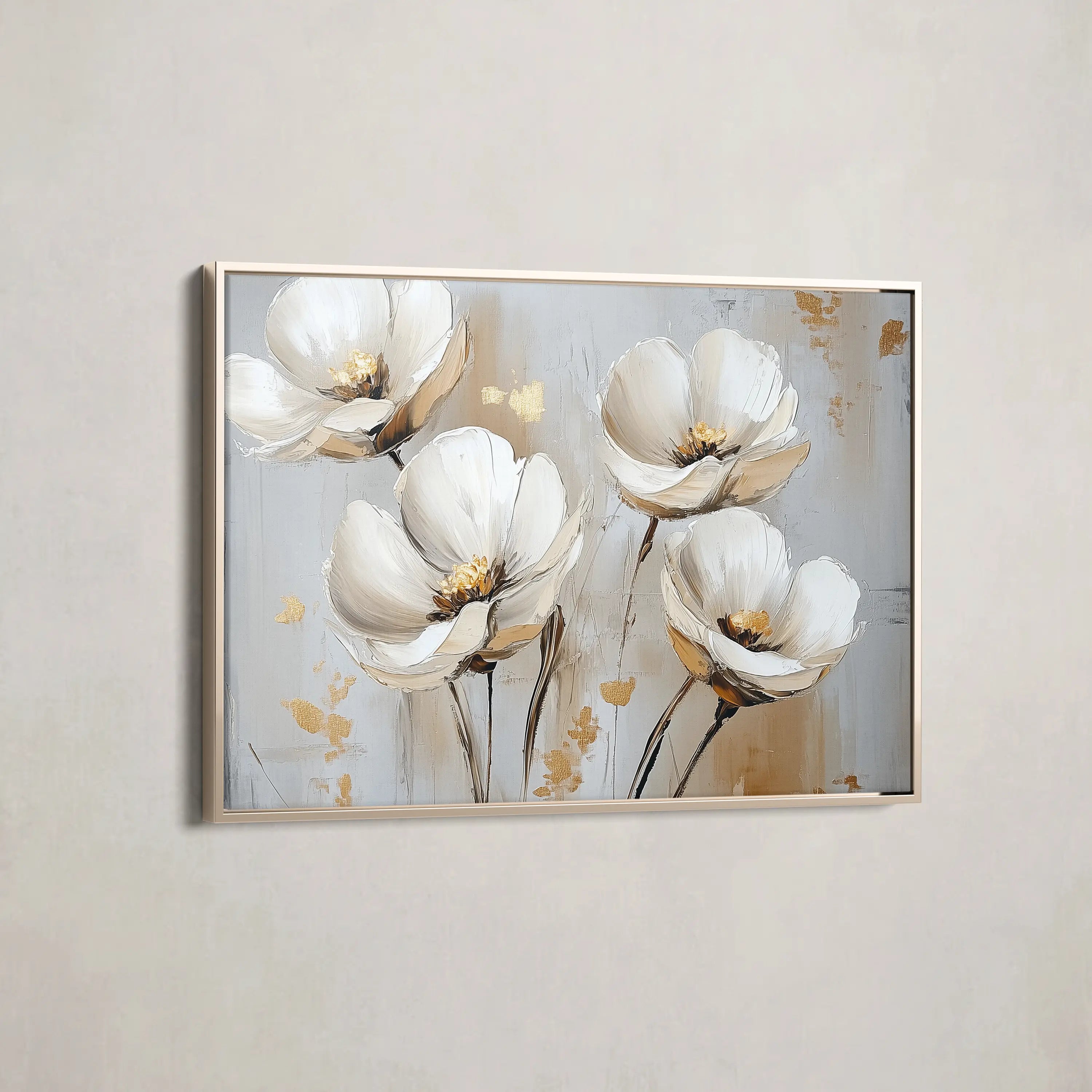 Floral Canvas Wall Art WAD772-F 90 x 60 cm / Stretched on hidden frame