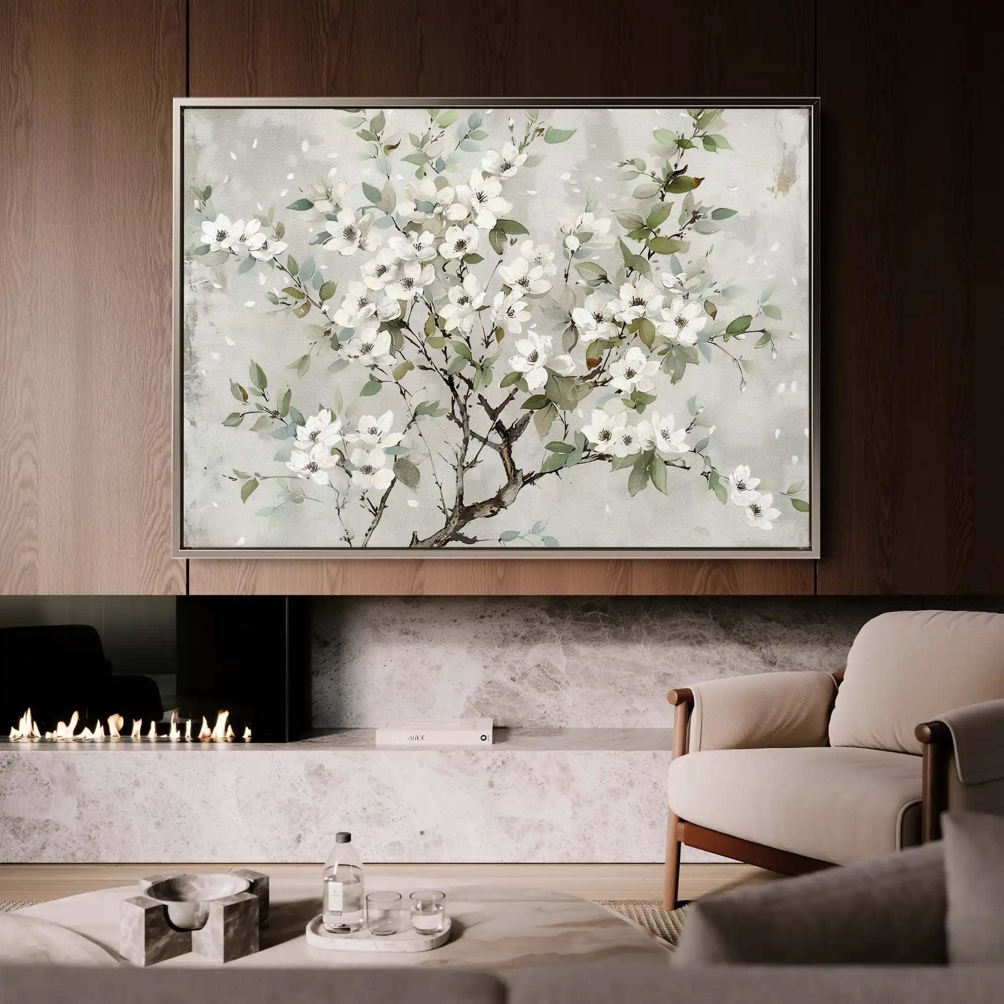 Floral Canvas Wall Art WAD773-F 90 x 60 cm / Stretched on hidden frame