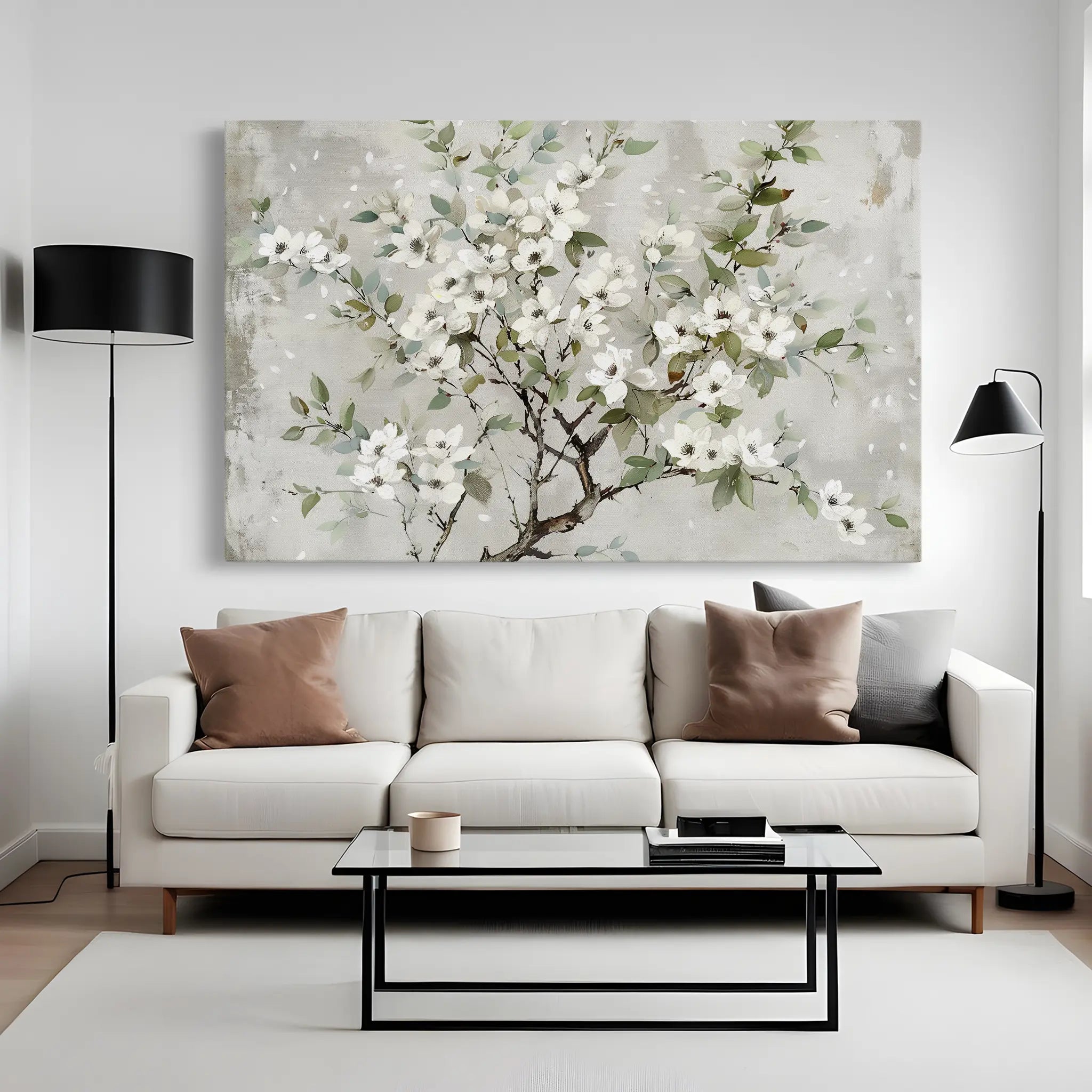 Floral Canvas Wall Art WAD773-F 90 x 60 cm / Stretched on hidden frame