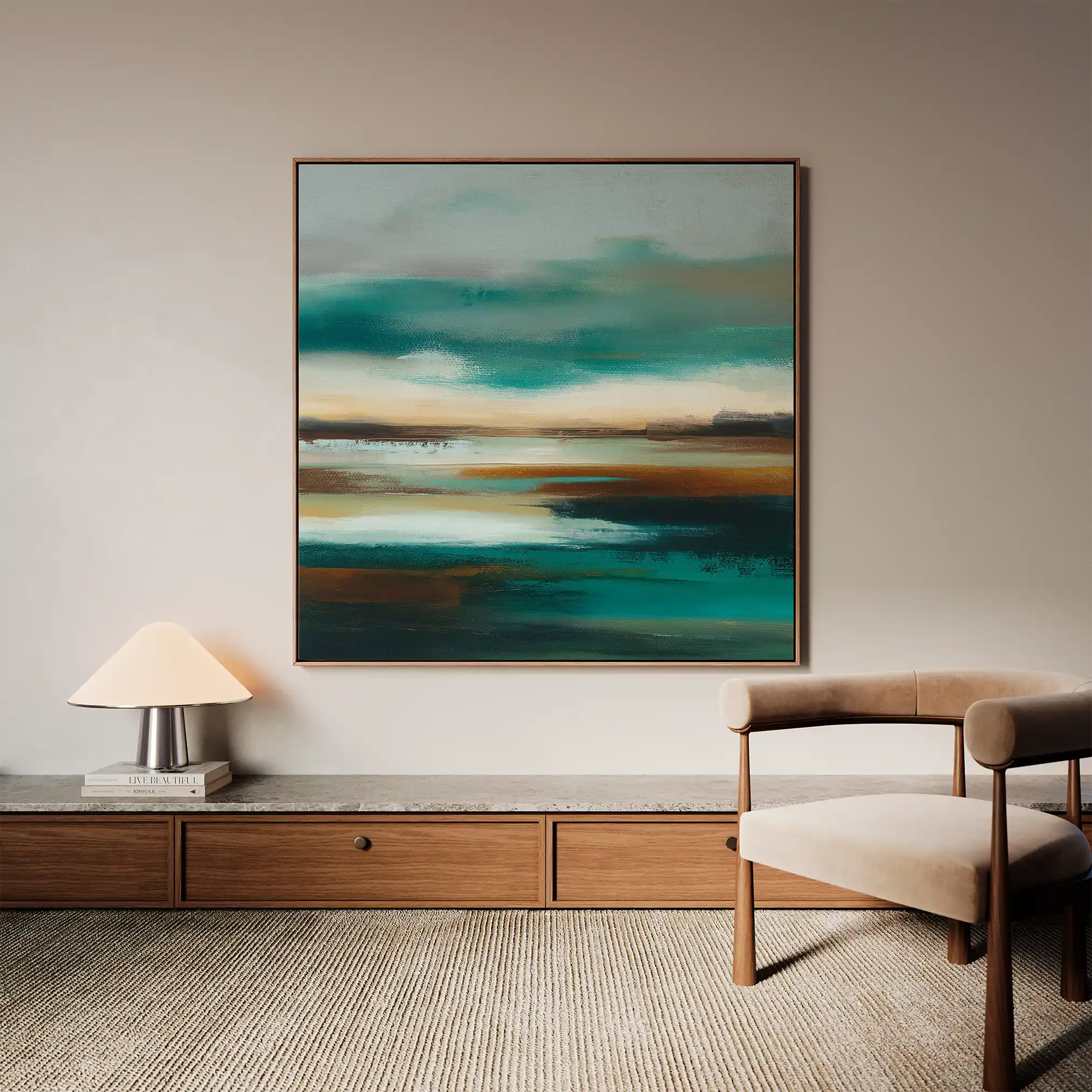 Abstract 774 Canvas Art 60 x 60 cm / Stretched on hidden frame
