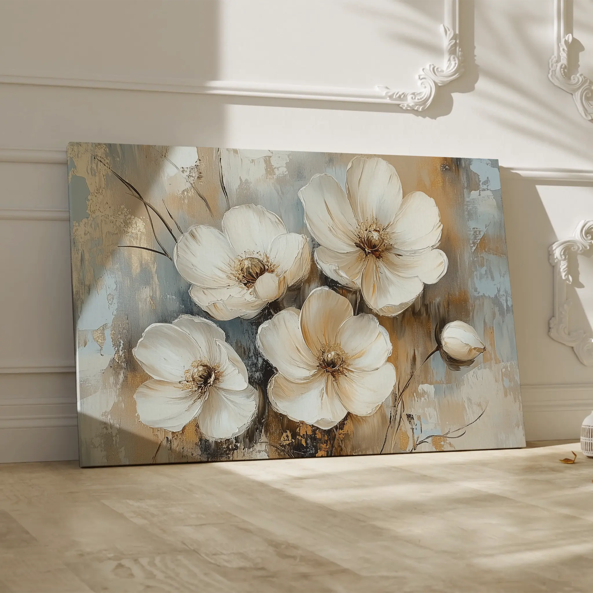 Floral Canvas Wall Art WAD774-F 90 x 60 cm / Stretched on hidden frame