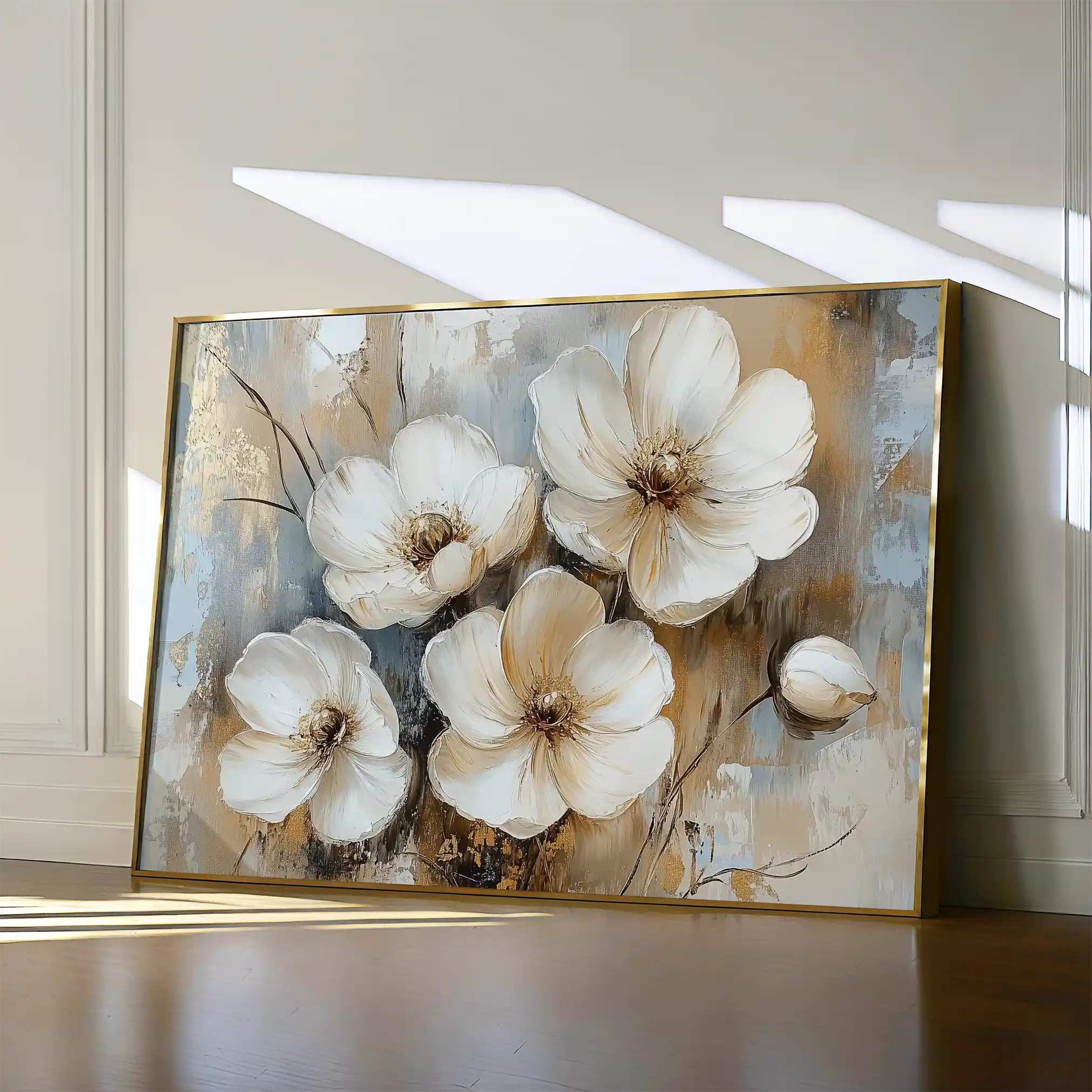Floral Canvas Wall Art WAD774-F 90 x 60 cm / Stretched on hidden frame