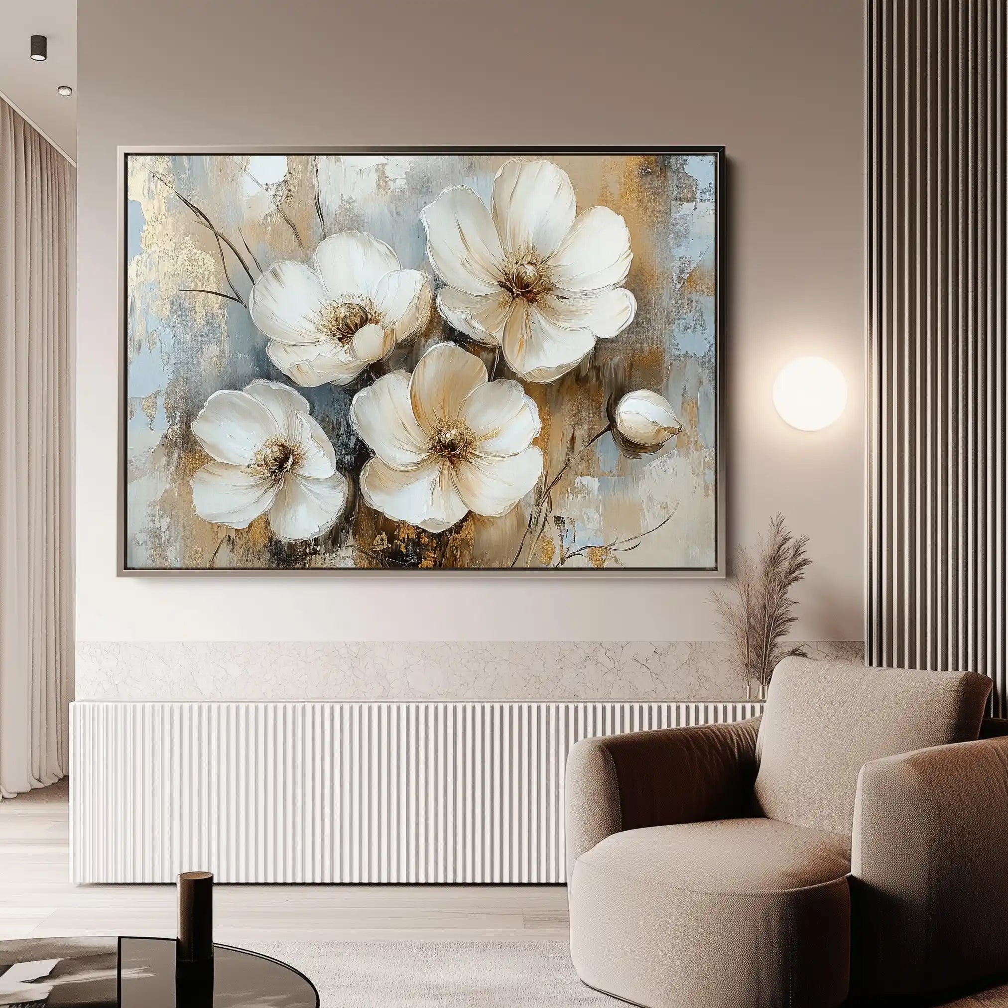 Floral Canvas Wall Art WAD774-F 90 x 60 cm / Stretched on hidden frame