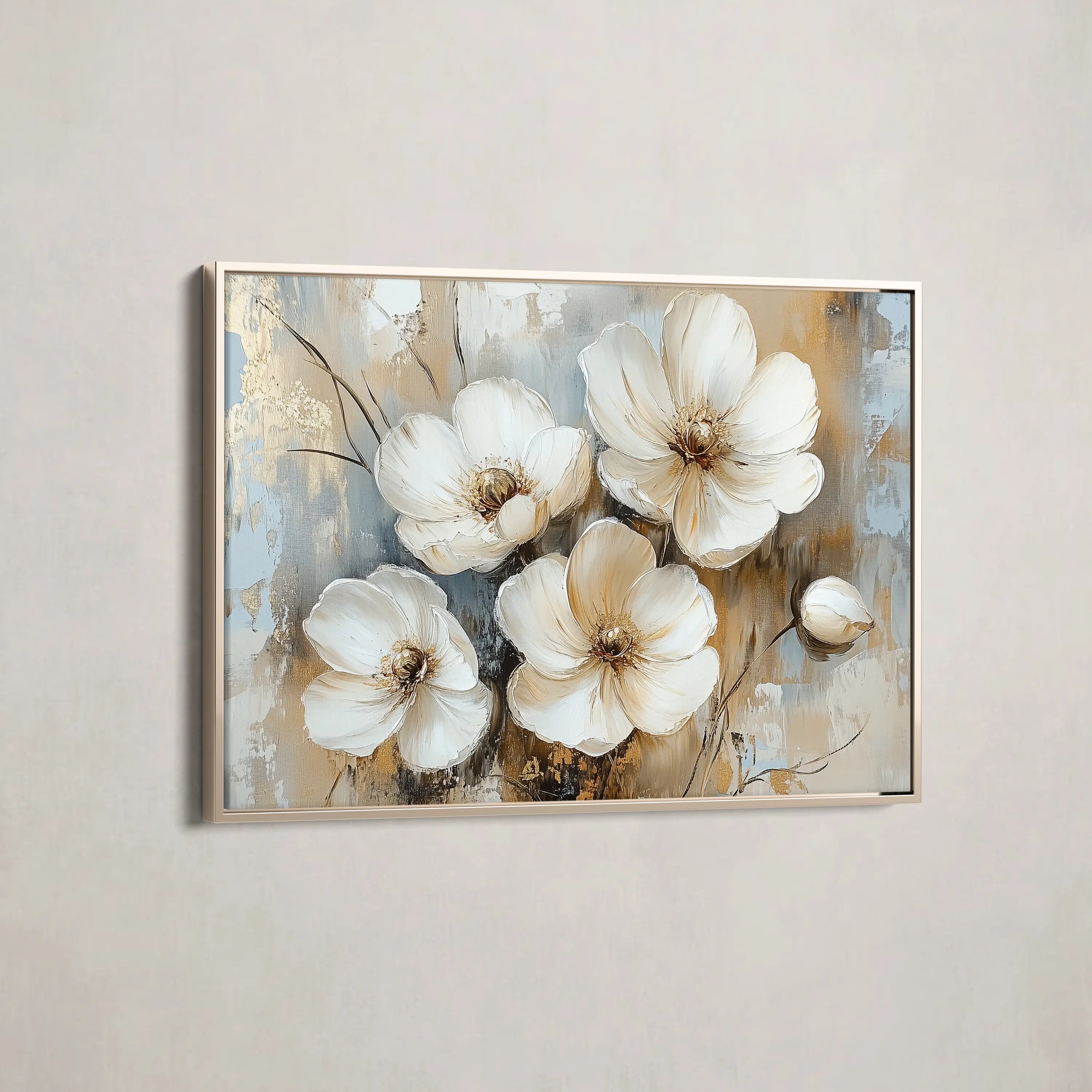 Floral Canvas Wall Art WAD774-F 90 x 60 cm / Stretched on hidden frame