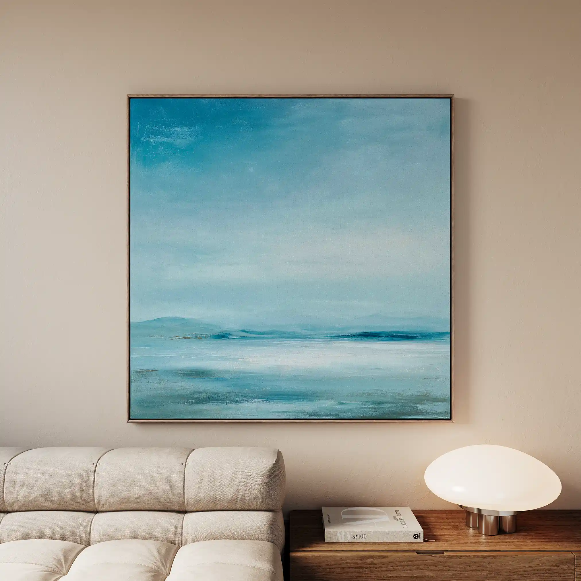 Abstract Canvas Wall Art WAD775-A 80 x 80 cm / Stretched on hidden frame