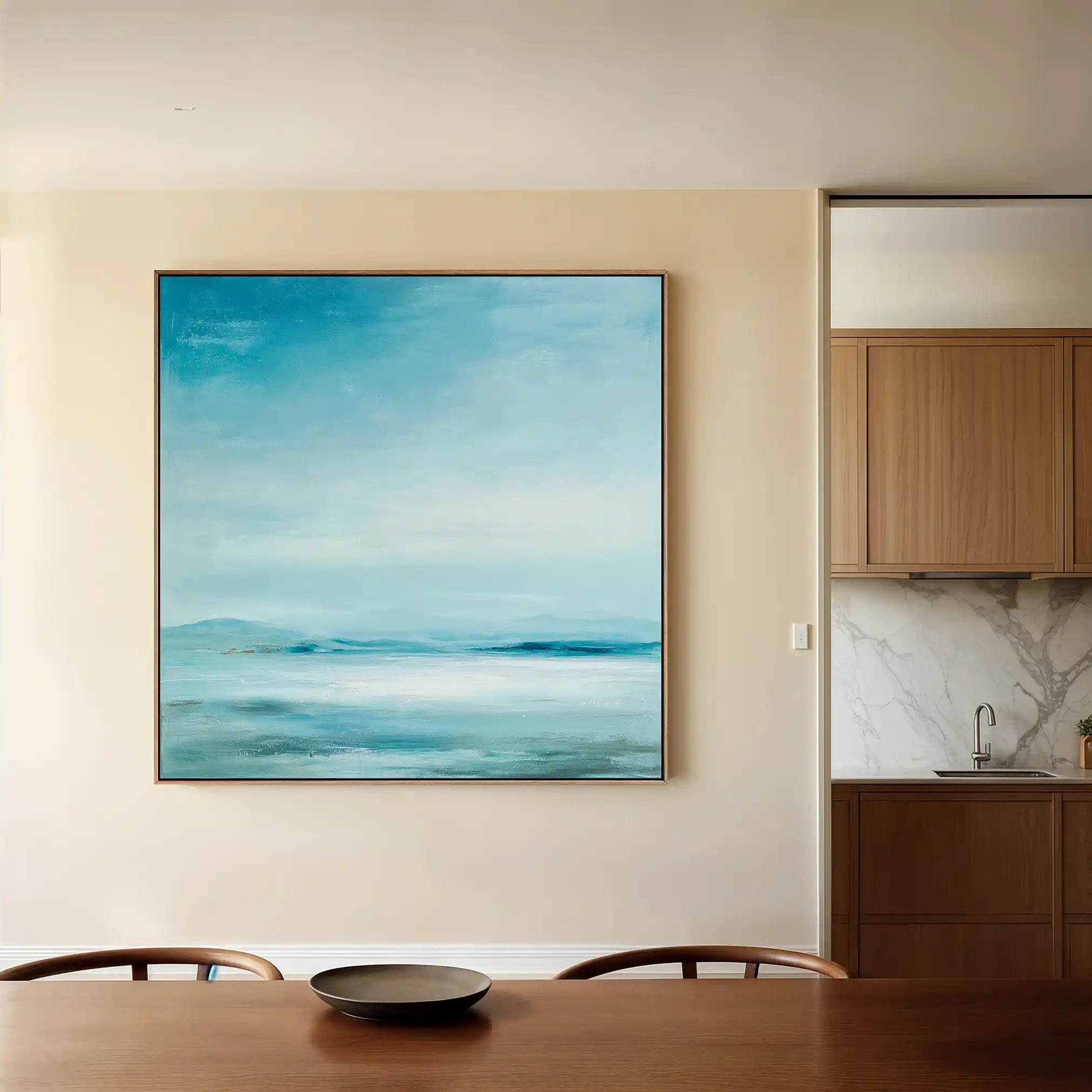 Abstract Canvas Wall Art WAD775-A 80 x 80 cm / Stretched on hidden frame