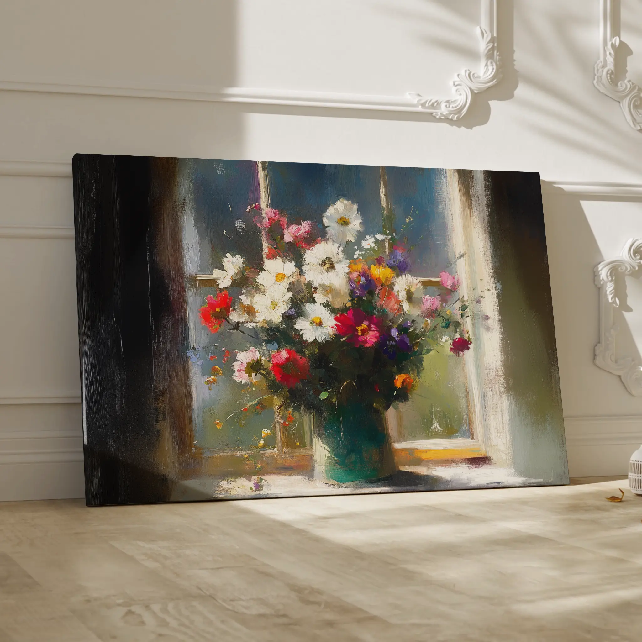 Floral Canvas Wall Art WAD775-F 90 x 60 cm / Stretched on hidden frame