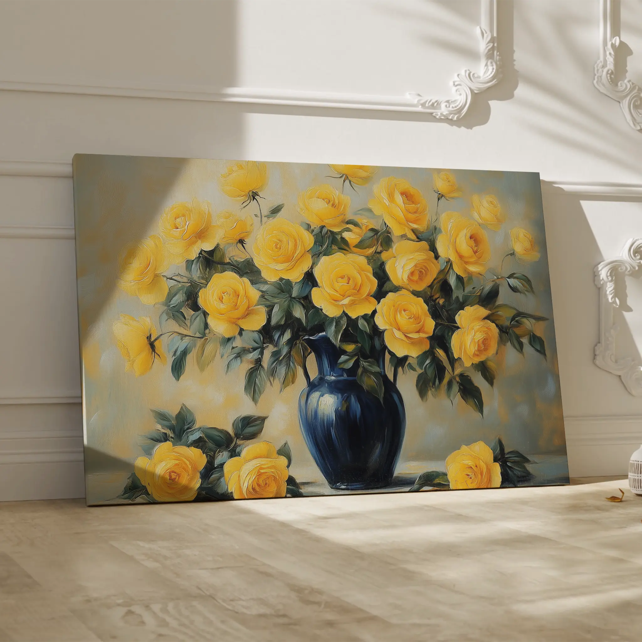 Floral Canvas Wall Art WAD776-F 90 x 60 cm / Stretched on hidden frame