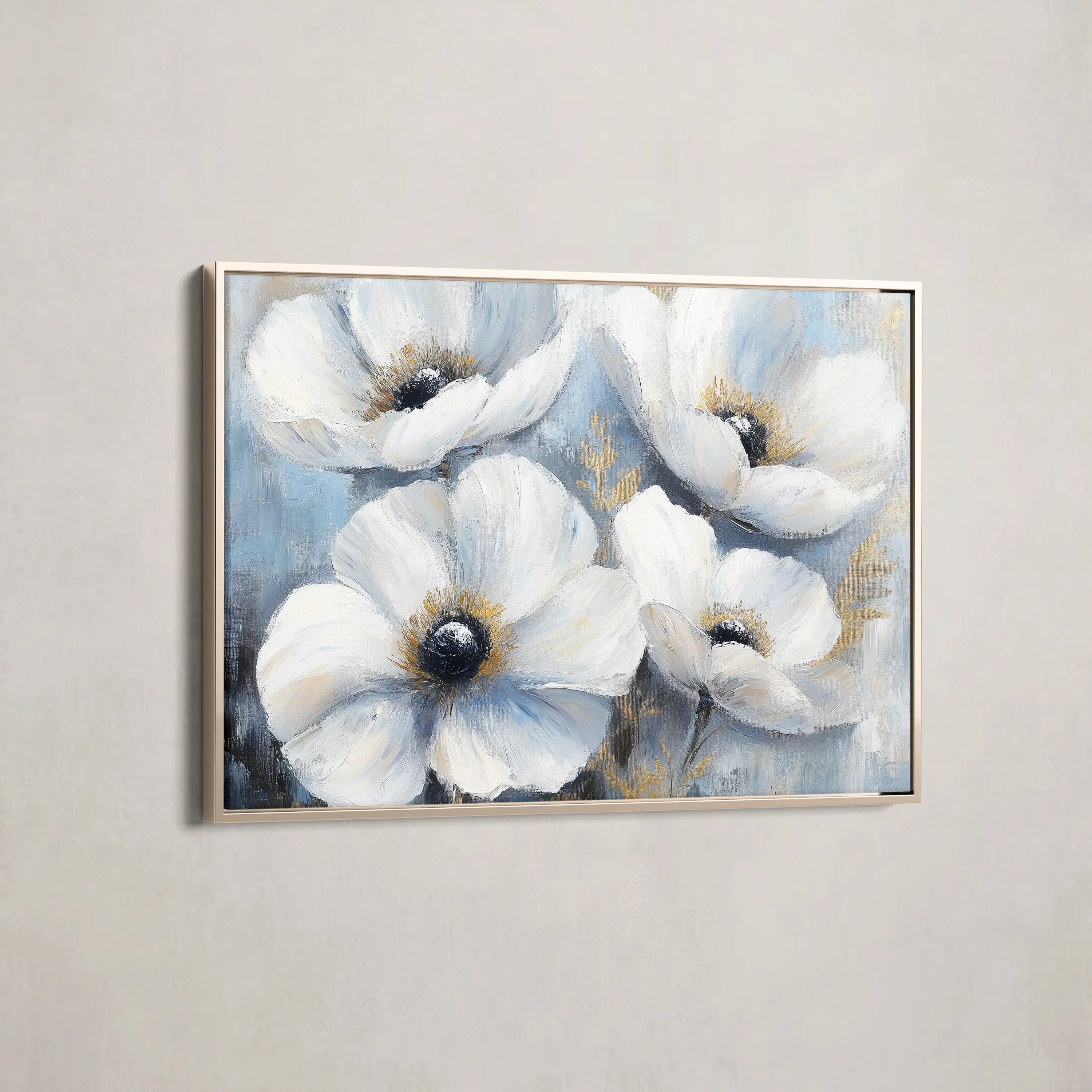 Floral Canvas Wall Art WAD777-F 90 x 60 cm / Stretched on hidden frame