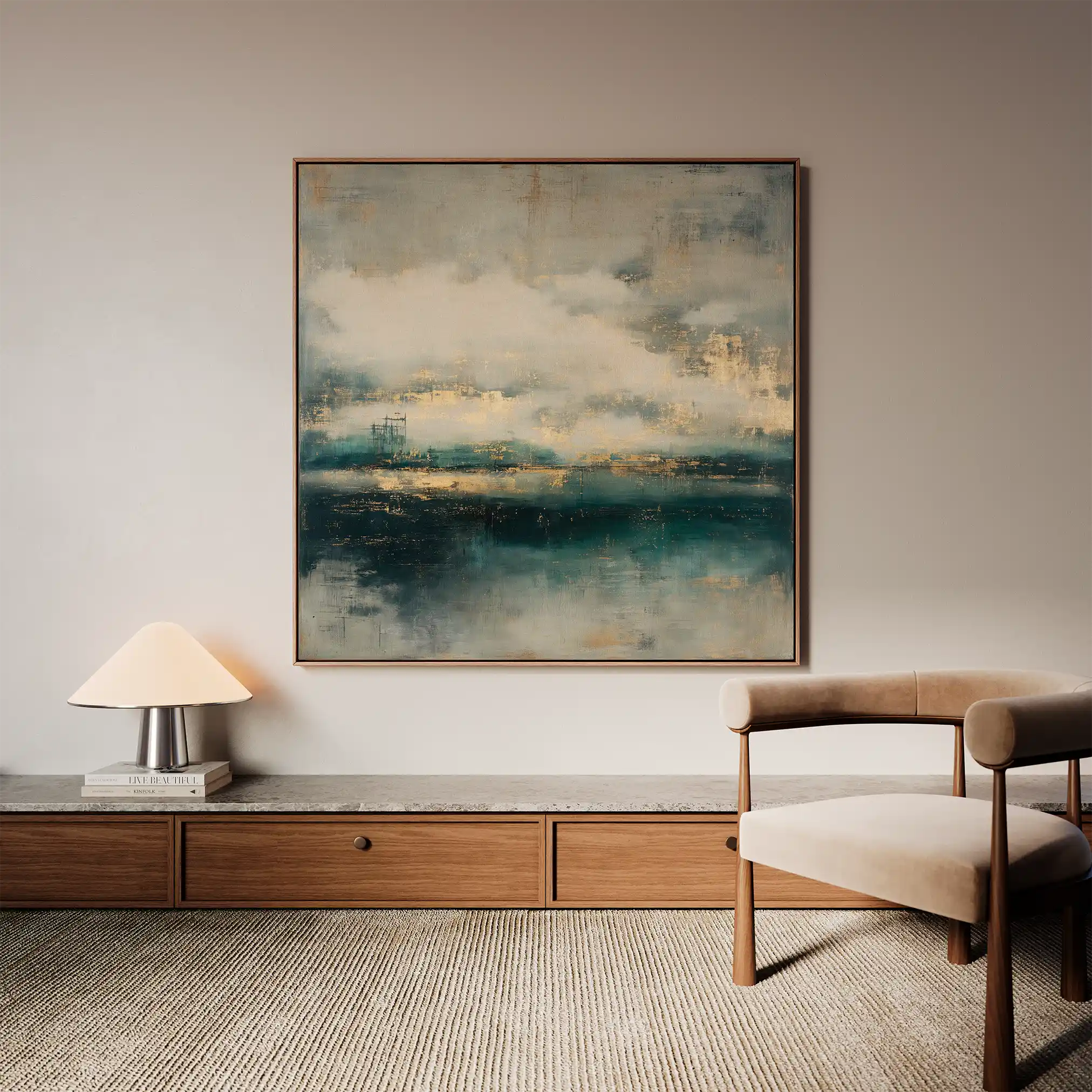 Abstract 778 Canvas Art 60 x 60 cm / Stretched on hidden frame