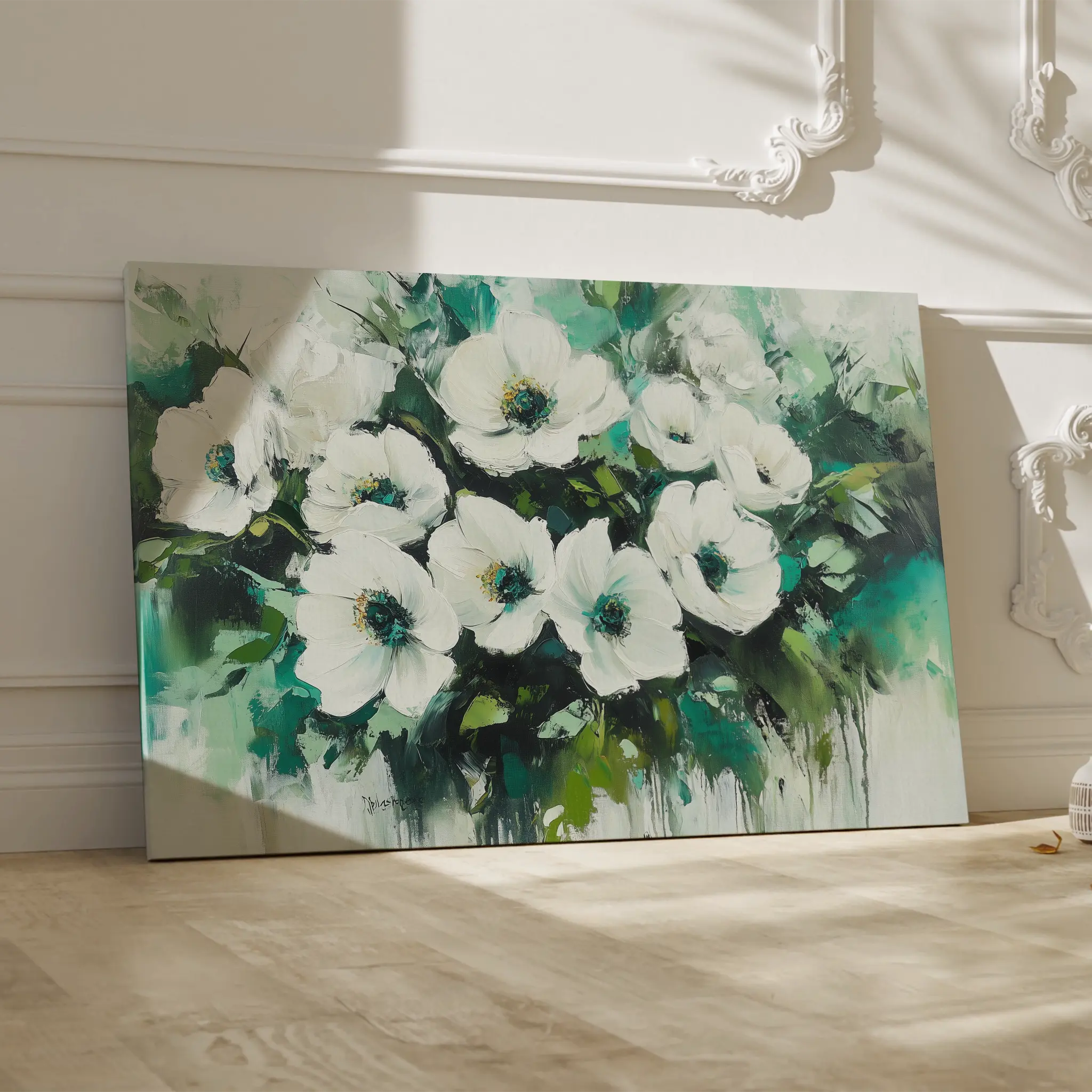 Floral Canvas Wall Art WAD780-F 90 x 60 cm / Stretched on hidden frame