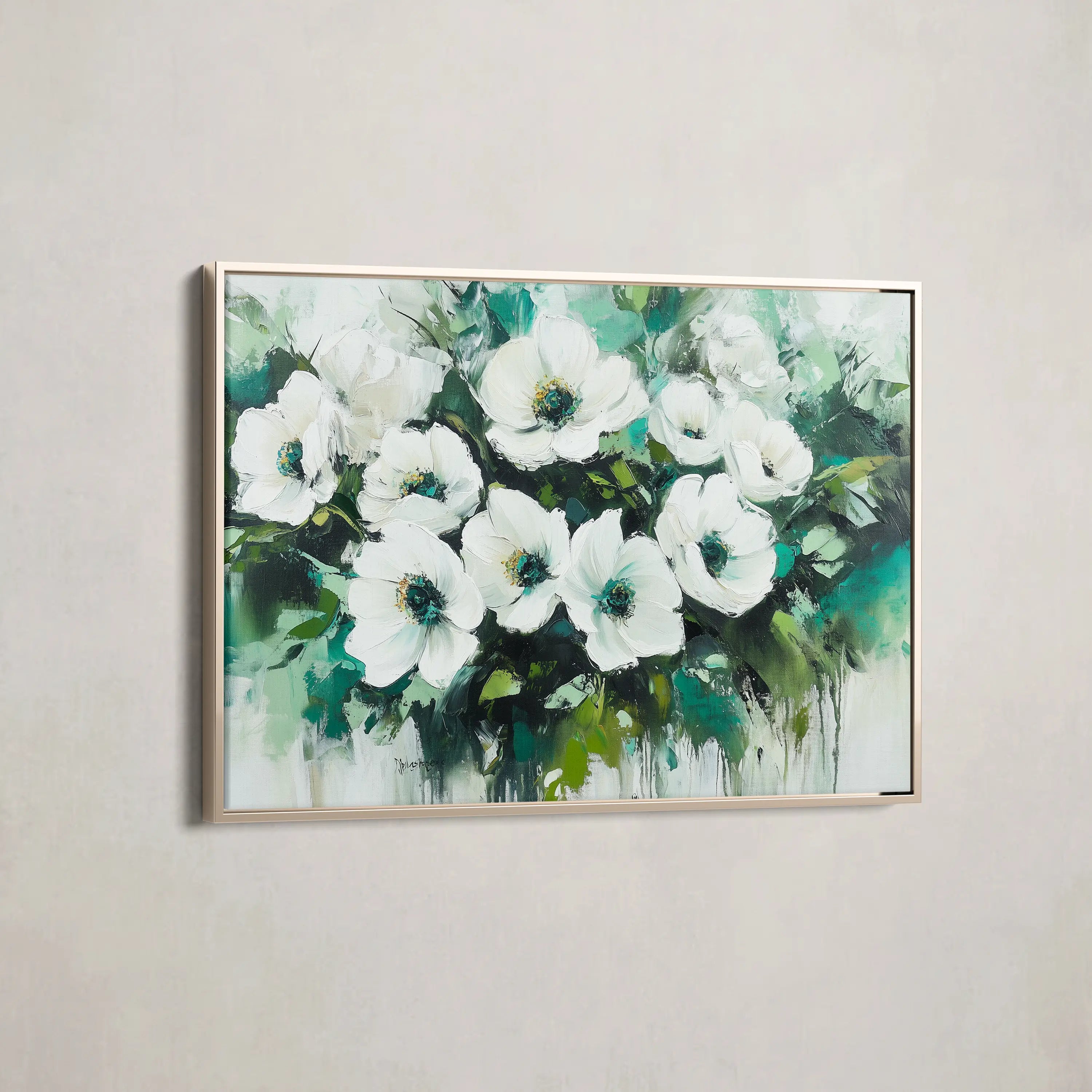 Floral Canvas Wall Art WAD780-F 90 x 60 cm / Stretched on hidden frame