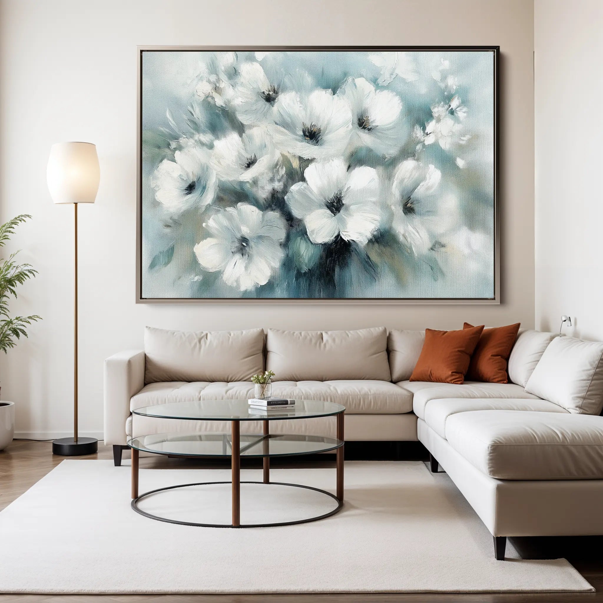 Floral Canvas Wall Art WAD781-F 90 x 60 cm / Stretched on hidden frame