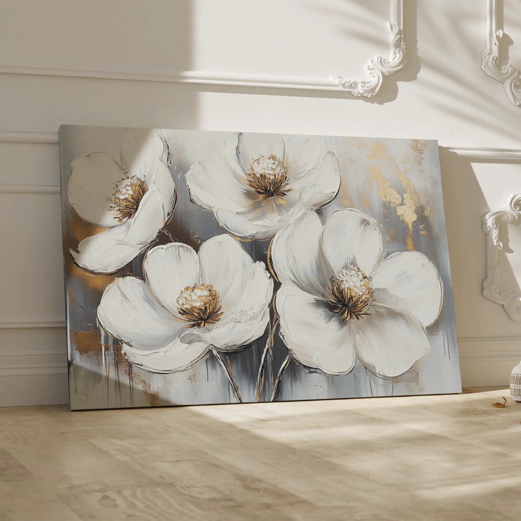 Floral Canvas Wall Art WAD783-F 90 x 60 cm / Stretched on hidden frame