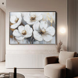 Floral Canvas Wall Art WAD783-F 90 x 60 cm / Stretched on hidden frame