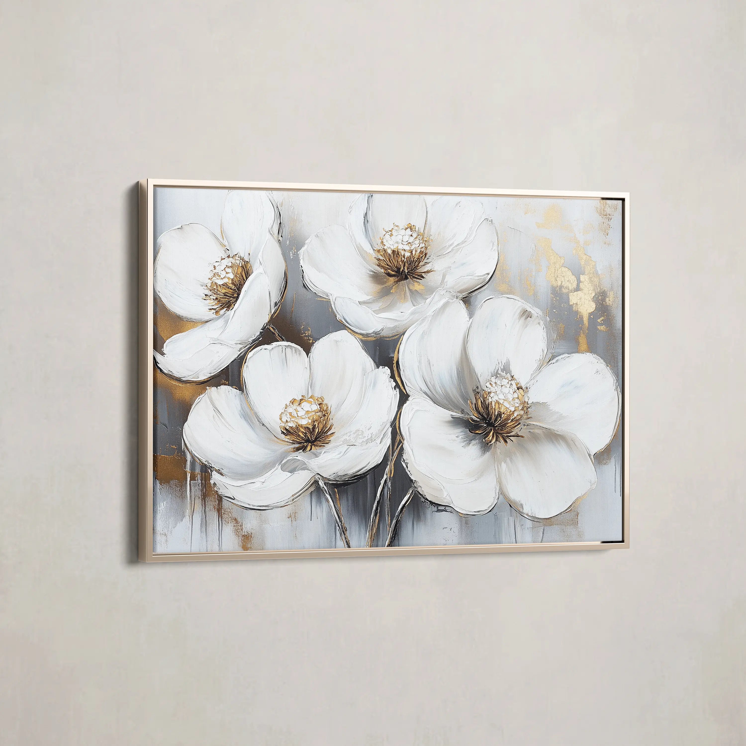 Floral Canvas Wall Art WAD783-F 90 x 60 cm / Stretched on hidden frame