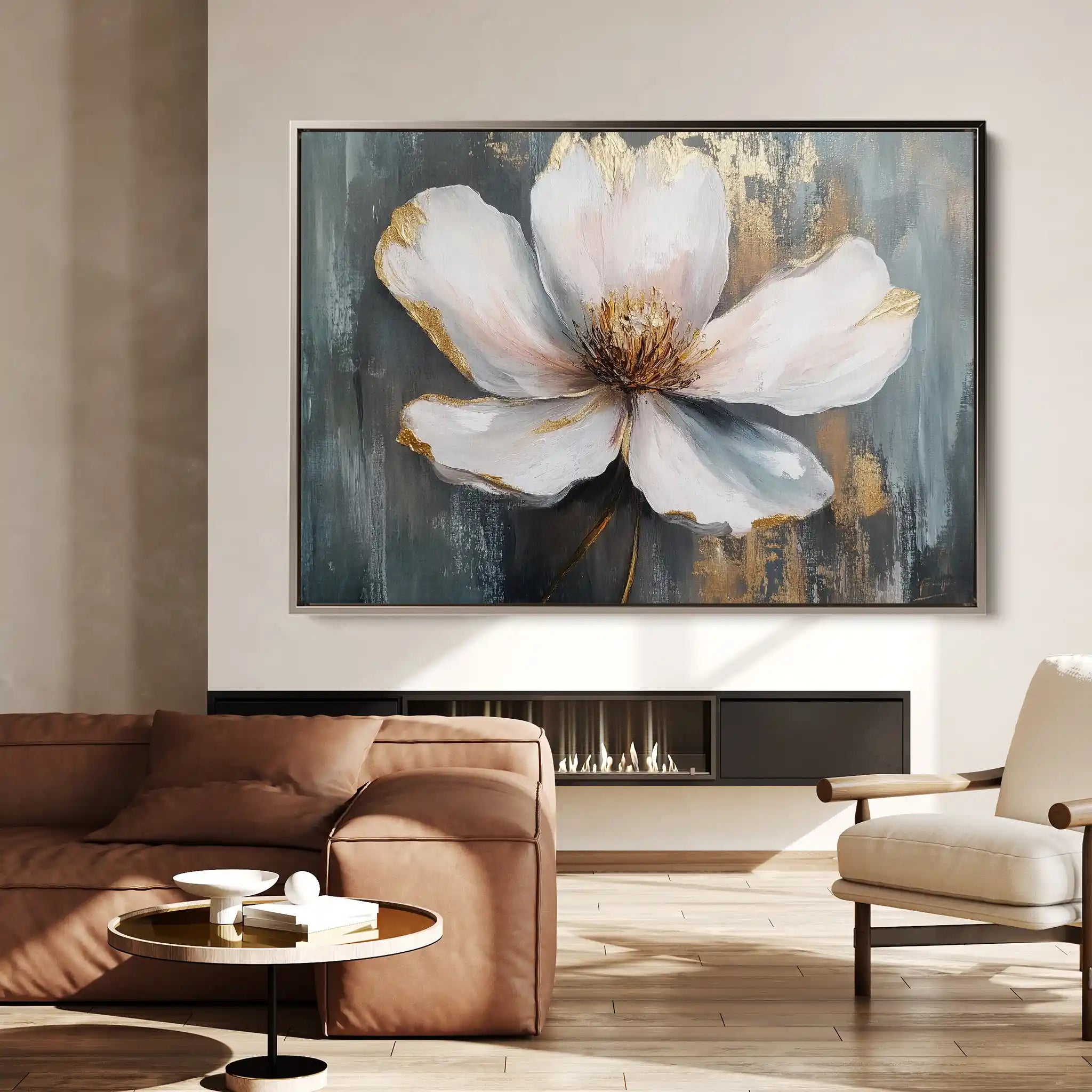 Floral Canvas Wall Art WAD784-F 90 x 60 cm / Stretched on hidden frame