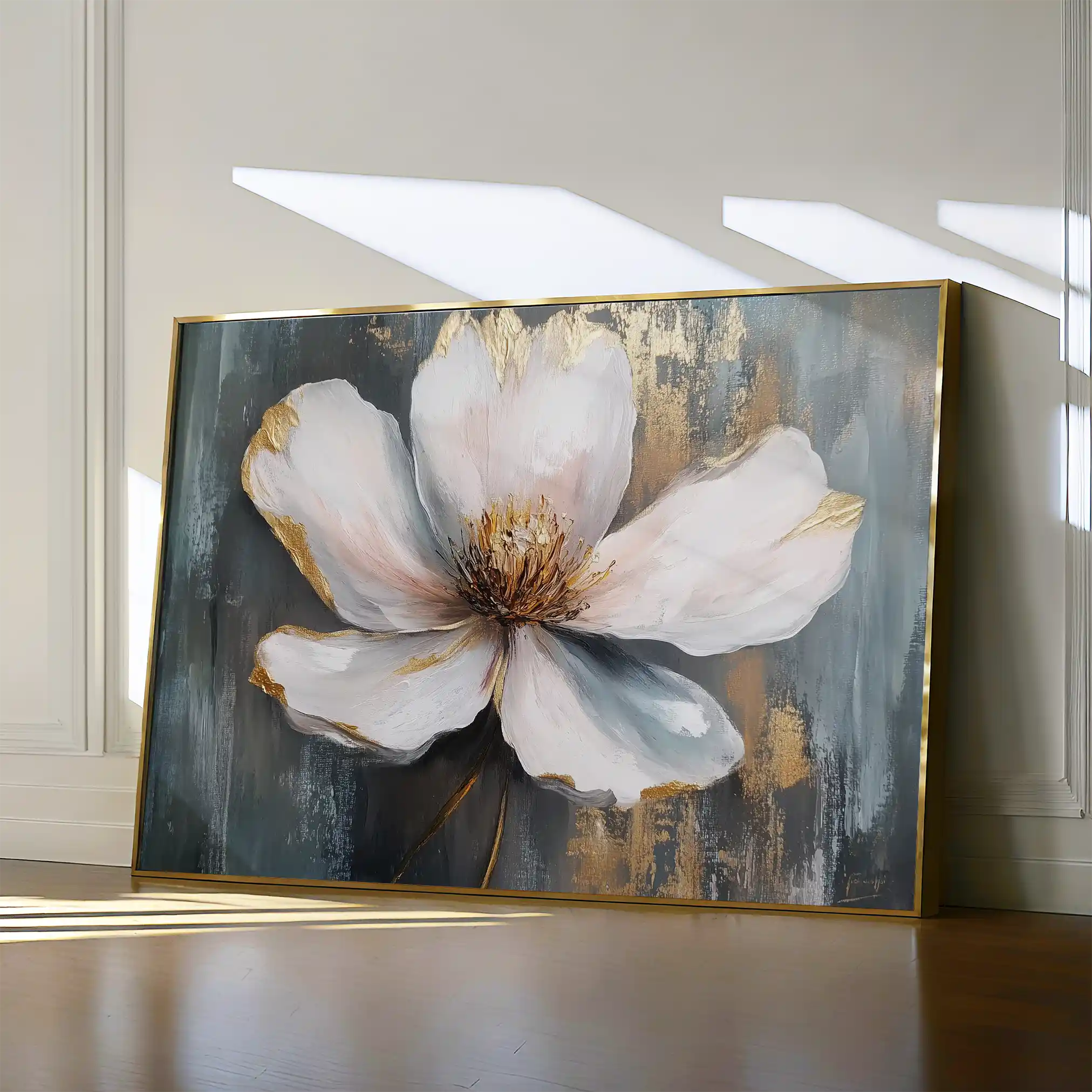 Floral Canvas Wall Art WAD784-F 90 x 60 cm / Stretched on hidden frame
