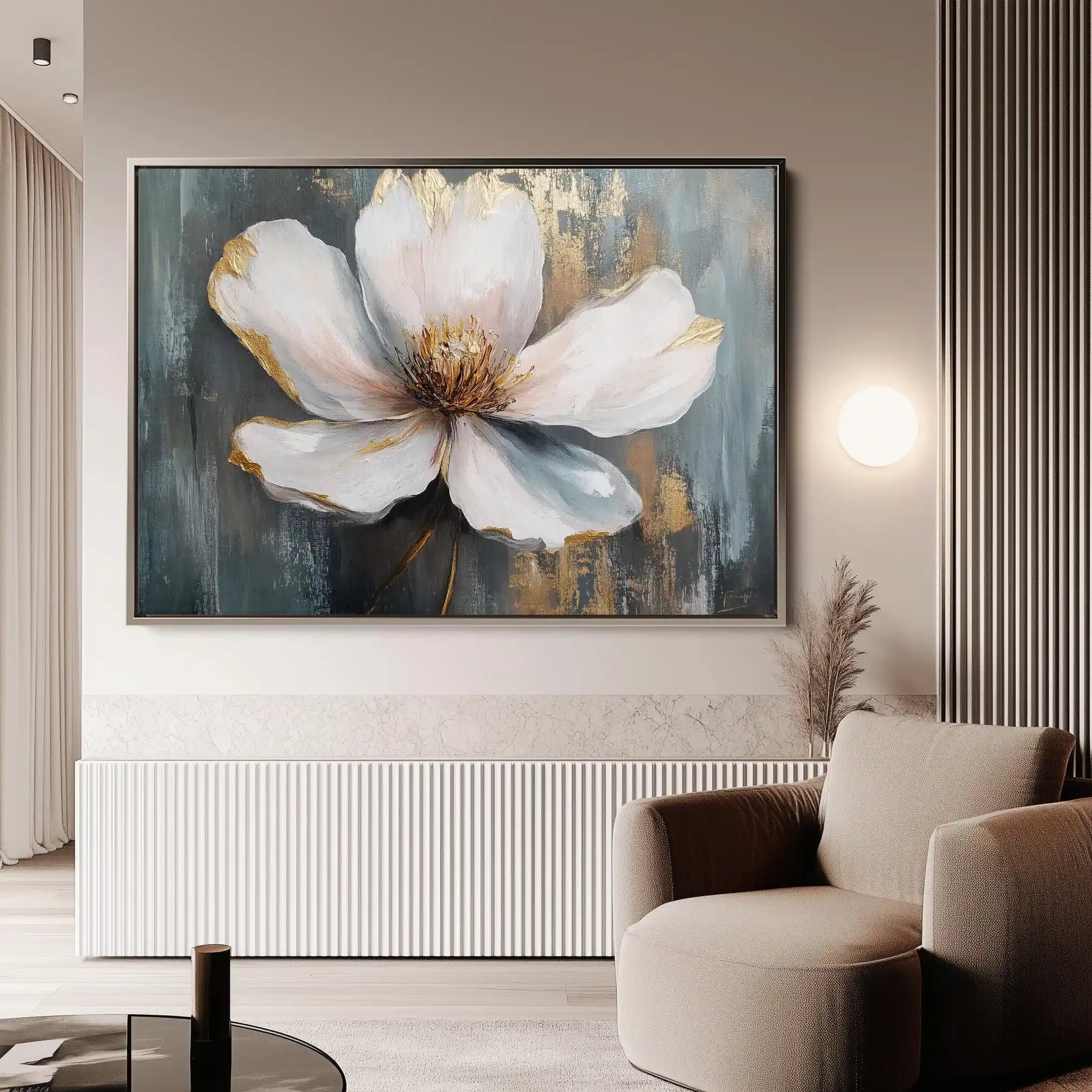 Floral Canvas Wall Art WAD784-F 90 x 60 cm / Stretched on hidden frame