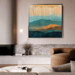 Abstract 785 Canvas Art 60 x 60 cm / Stretched on hidden frame