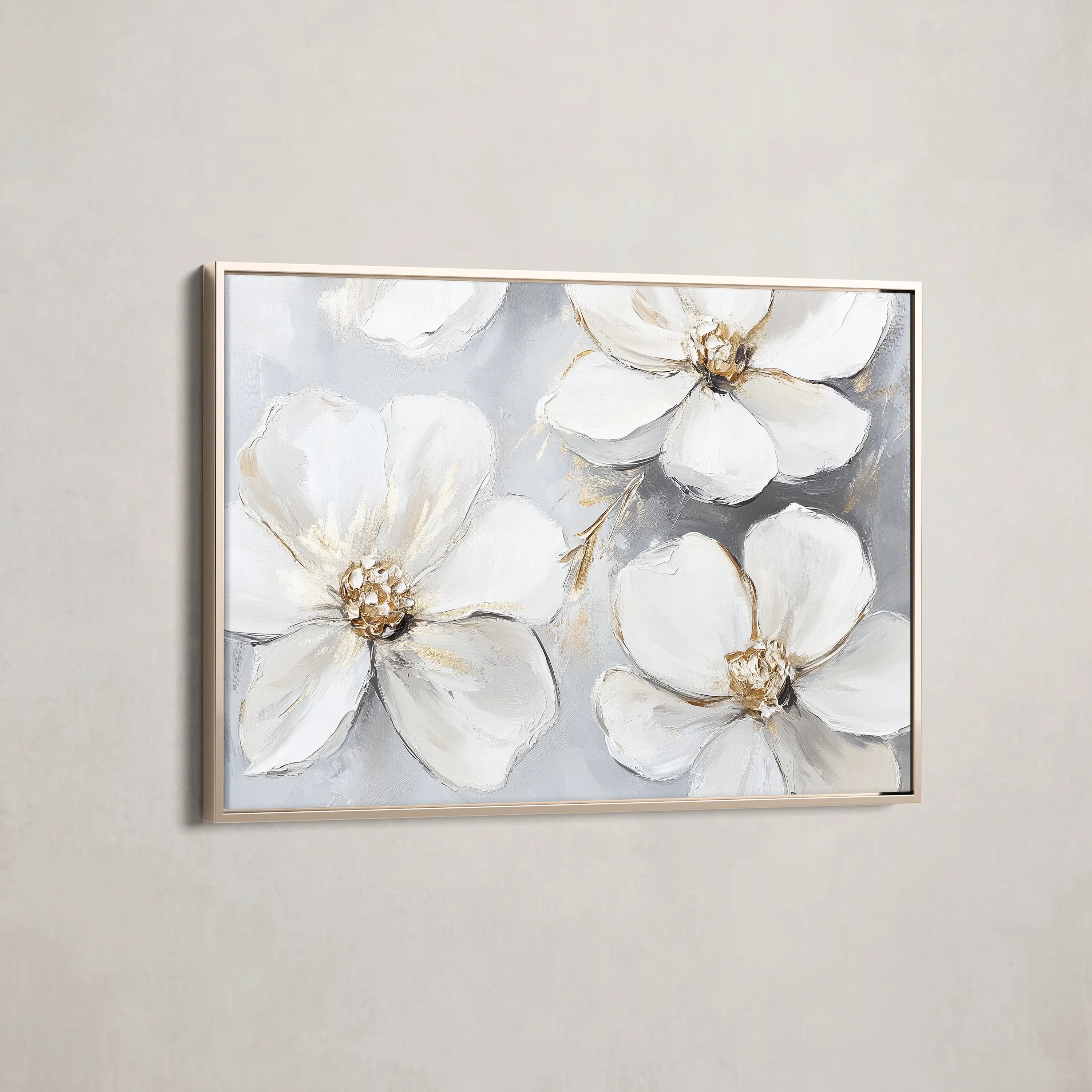 Floral Canvas Wall Art WAD785-F 90 x 60 cm / Stretched on hidden frame