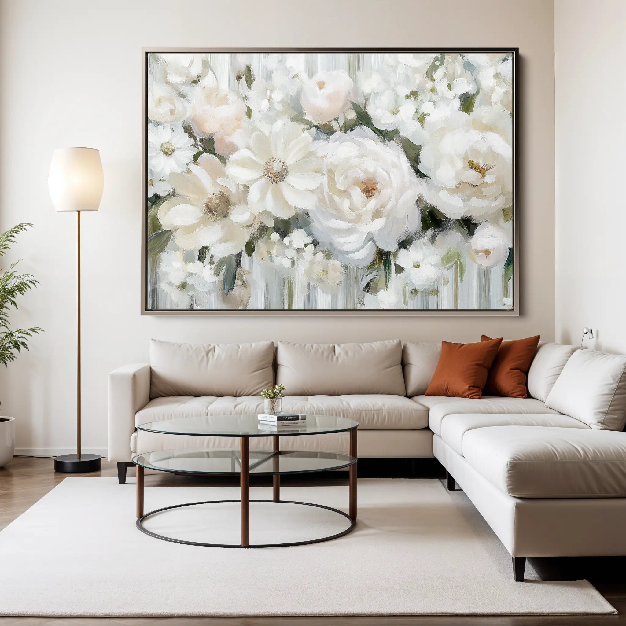 Floral Canvas Wall Art WAD786-F 90 x 60 cm / Stretched on hidden frame