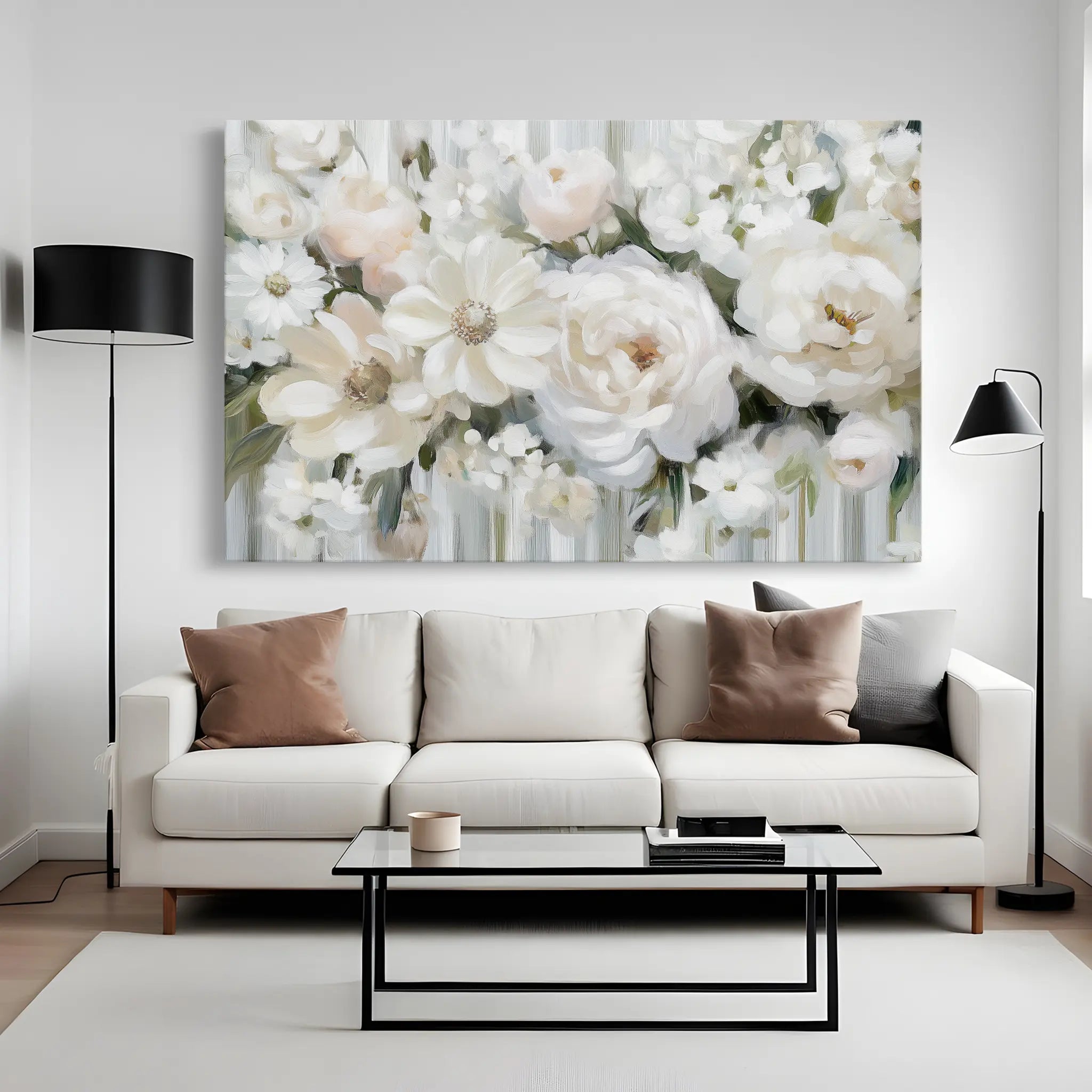 Floral Canvas Wall Art WAD786-F 90 x 60 cm / Stretched on hidden frame