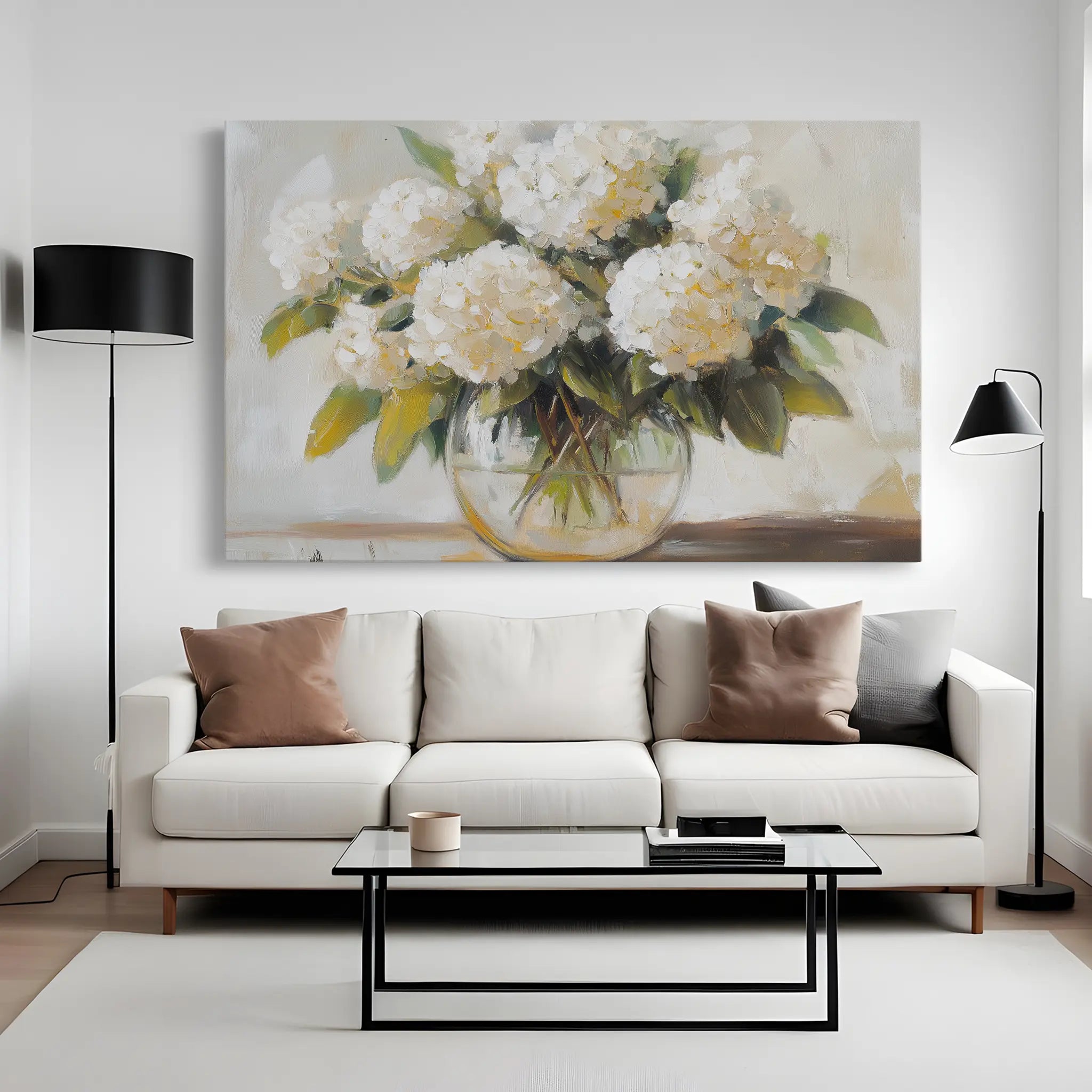 Floral Canvas Wall Art WAD788-F 90 x 60 cm / Stretched on hidden frame