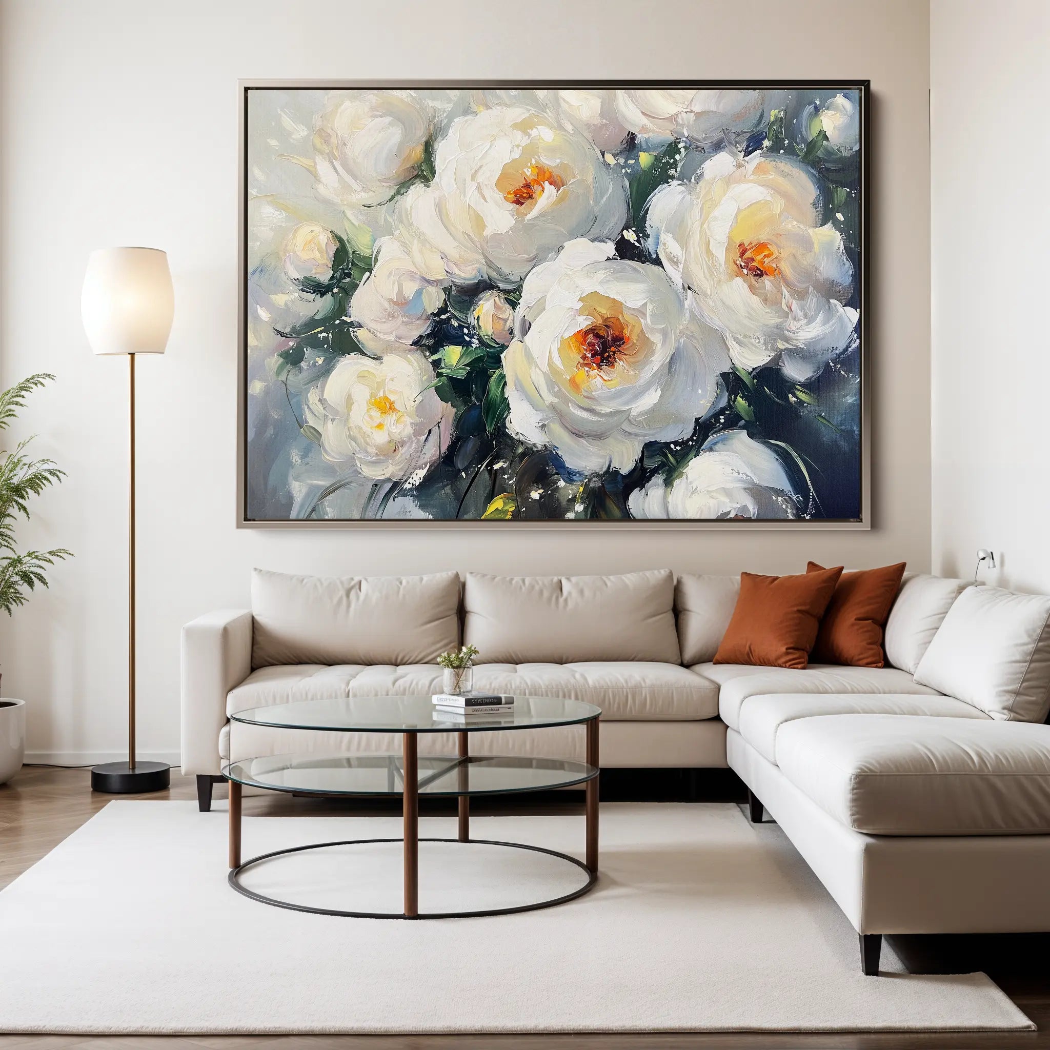 Floral Canvas Wall Art WAD789-F 90 x 60 cm / Stretched on hidden frame