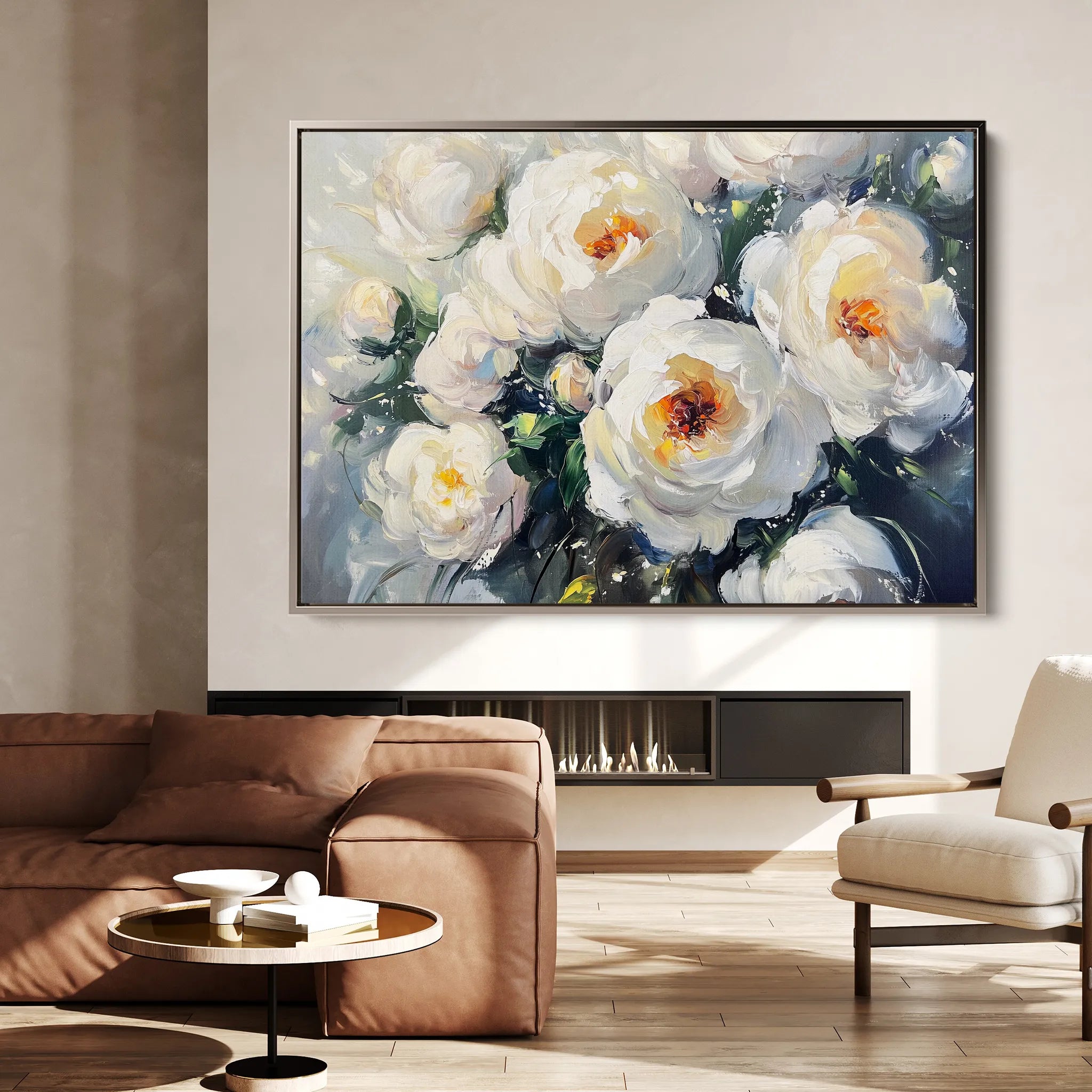 Floral Canvas Wall Art WAD789-F 90 x 60 cm / Stretched on hidden frame