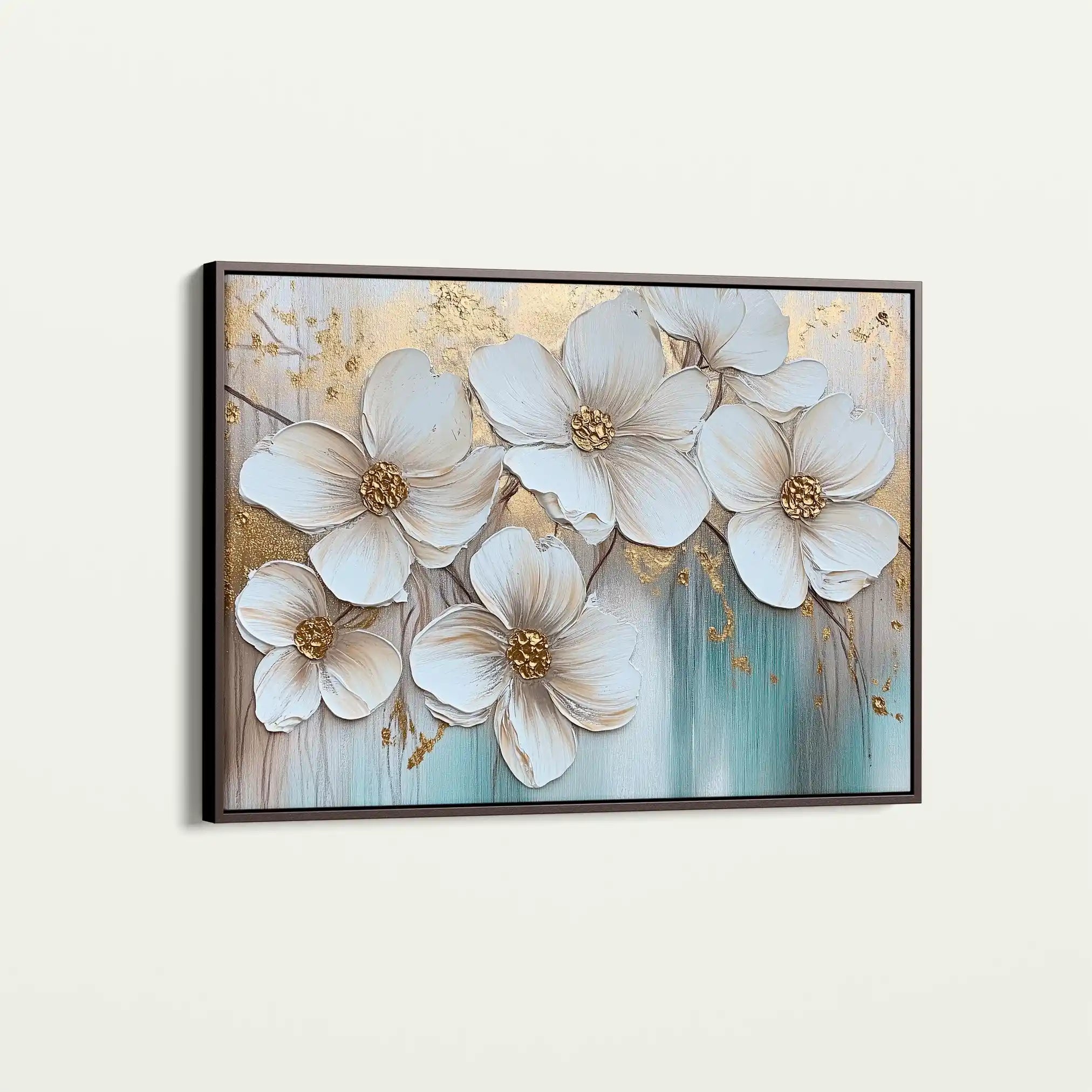 Floral Canvas Wall Art WAD791-F 90 x 60 cm / Stretched on hidden frame