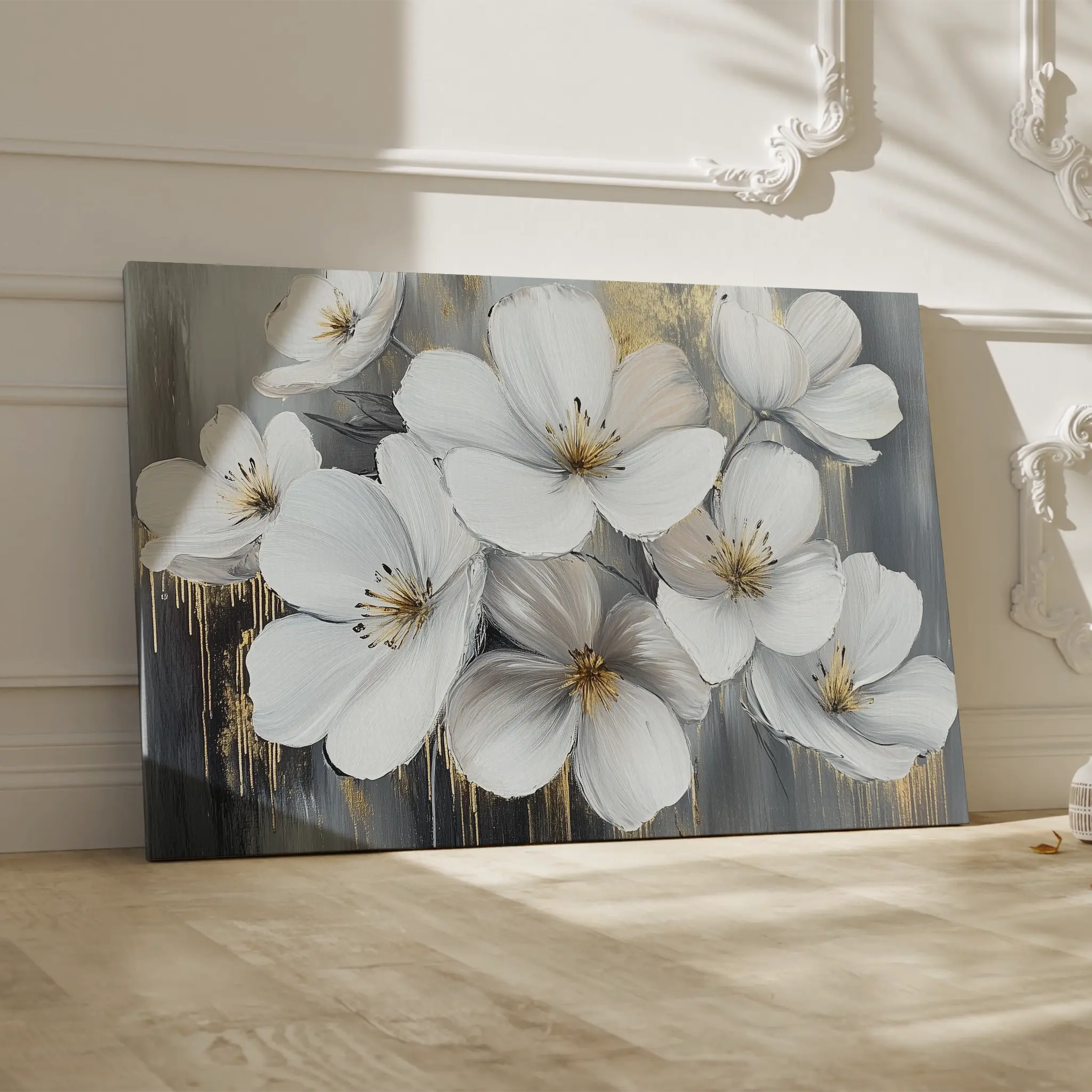 Floral Canvas Wall Art WAD792-F 90 x 60 cm / Stretched on hidden frame