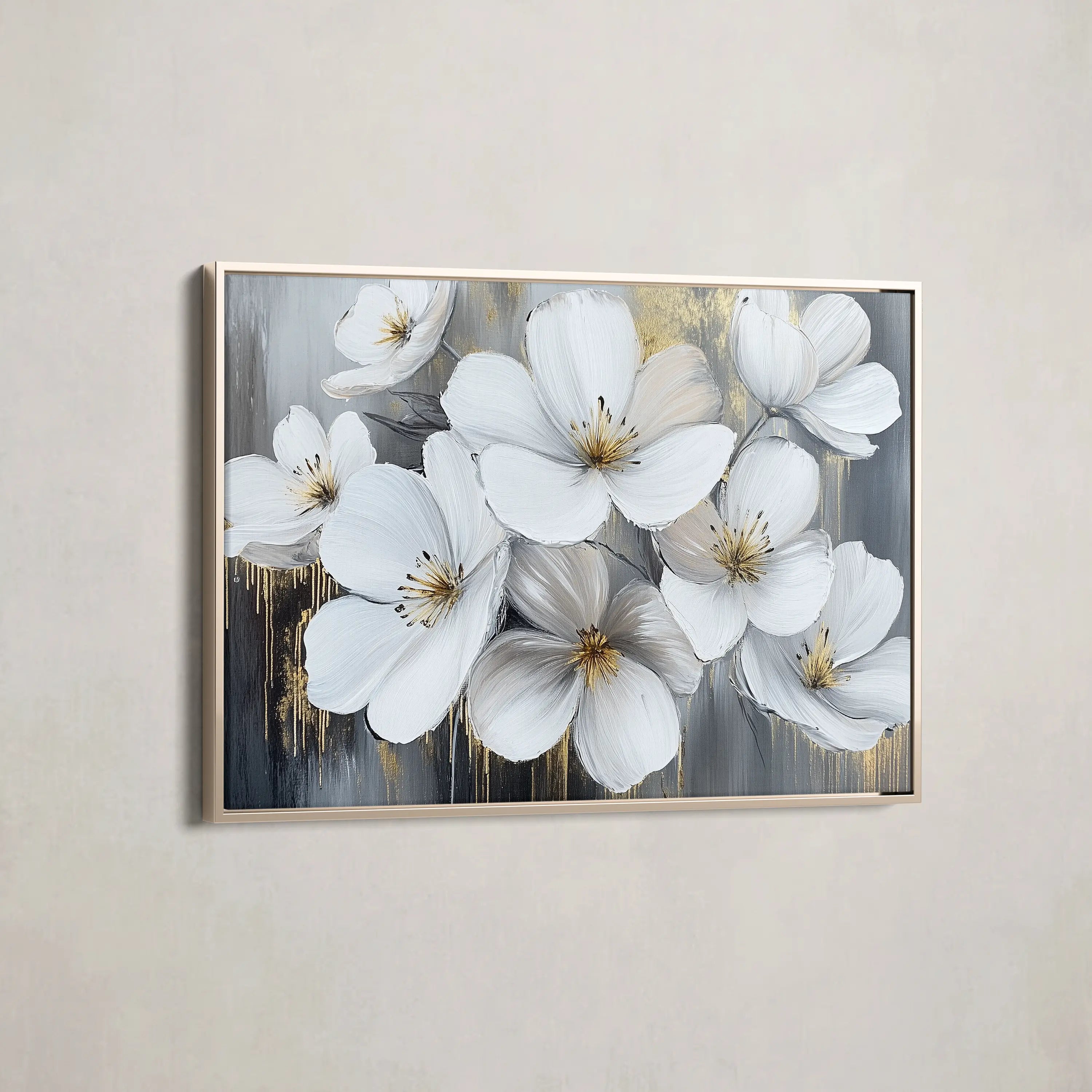 Floral Canvas Wall Art WAD792-F 90 x 60 cm / Stretched on hidden frame