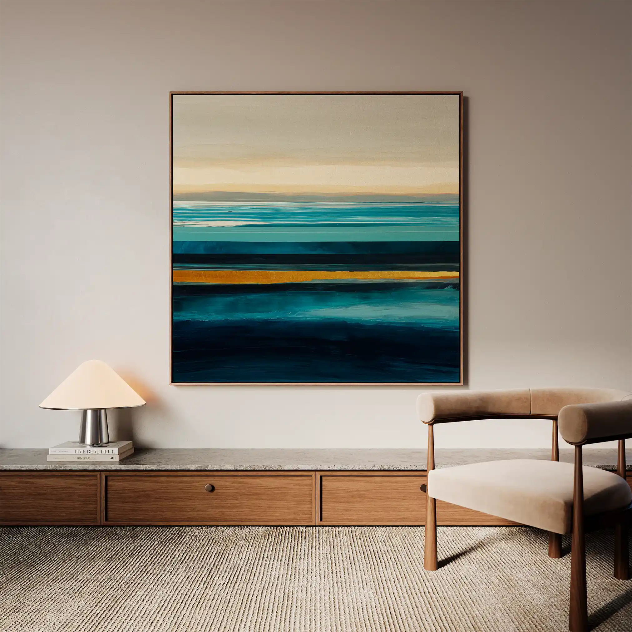 Abstract 793 Canvas Art 60 x 60 cm / Stretched on hidden frame