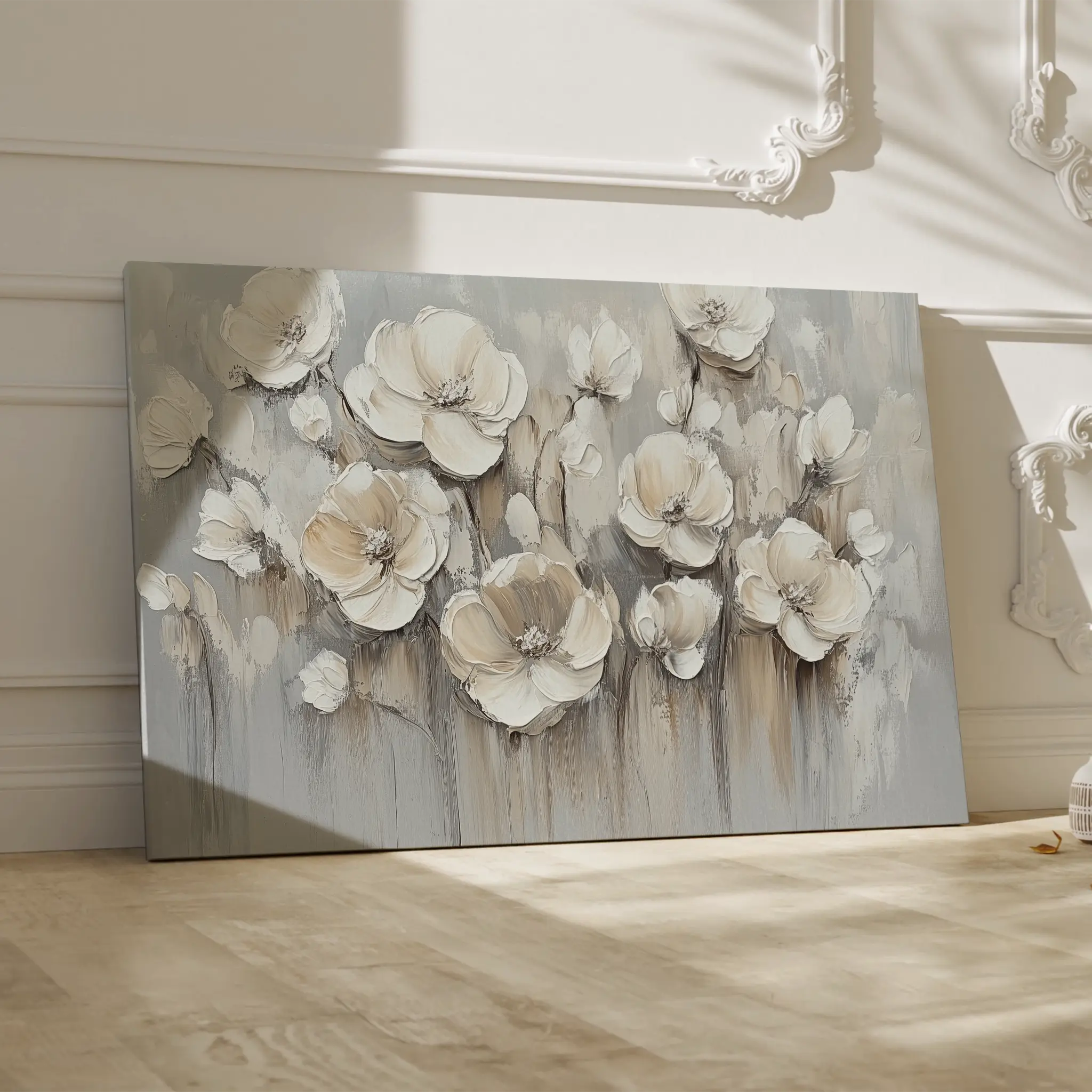 Floral Canvas Wall Art WAD793-F 90 x 60 cm / Stretched on hidden frame