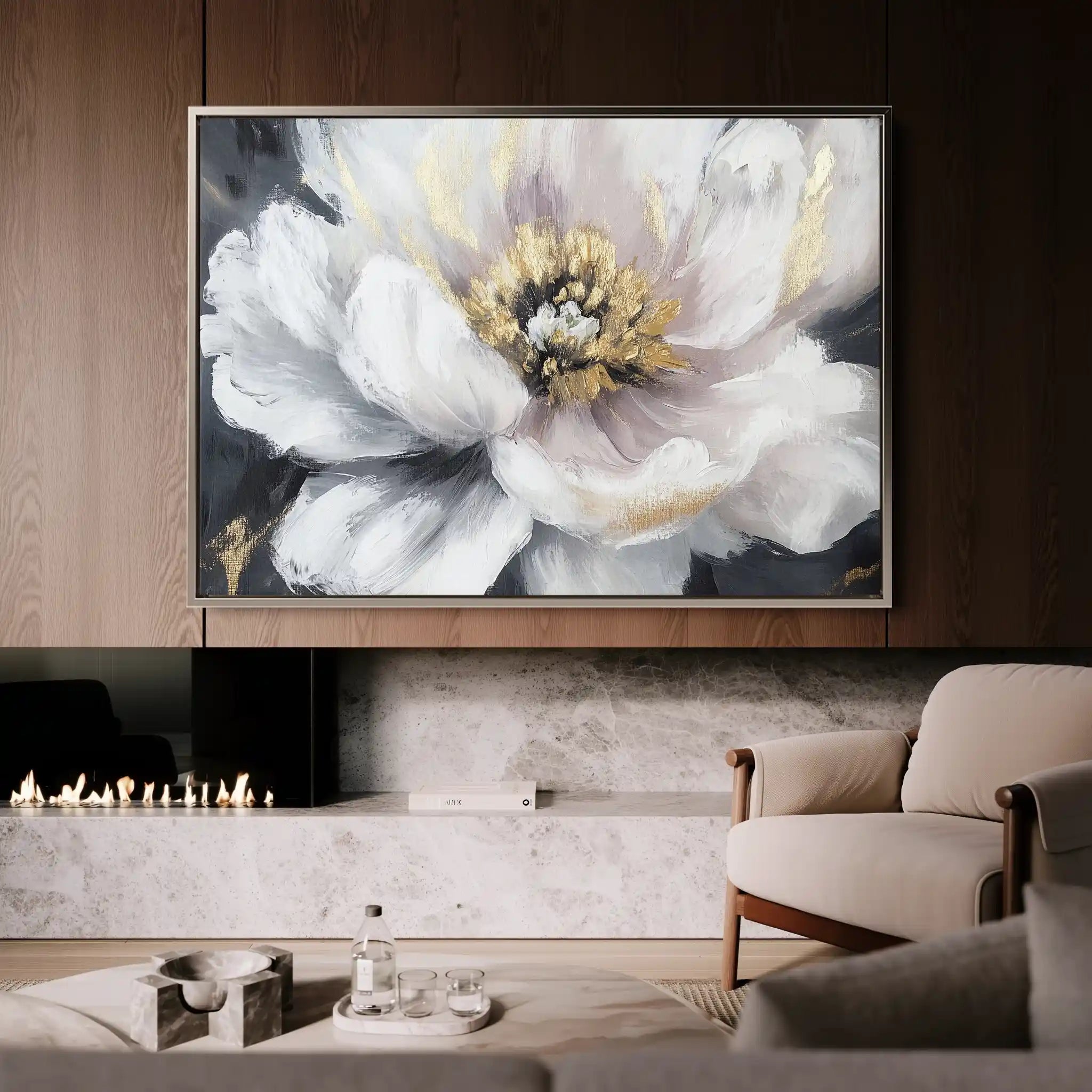 Floral Canvas Wall Art WAD794-F 90 x 60 cm / Stretched on hidden frame