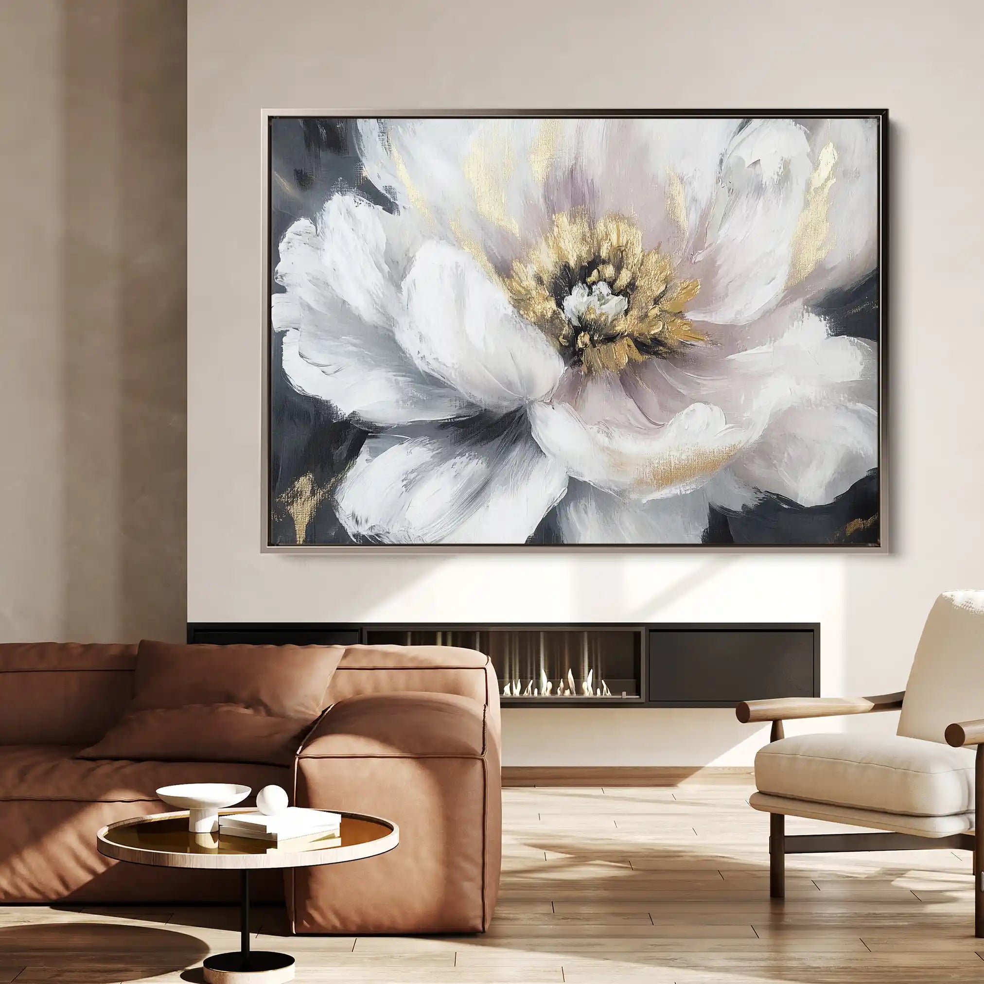Floral Canvas Wall Art WAD794-F 90 x 60 cm / Stretched on hidden frame