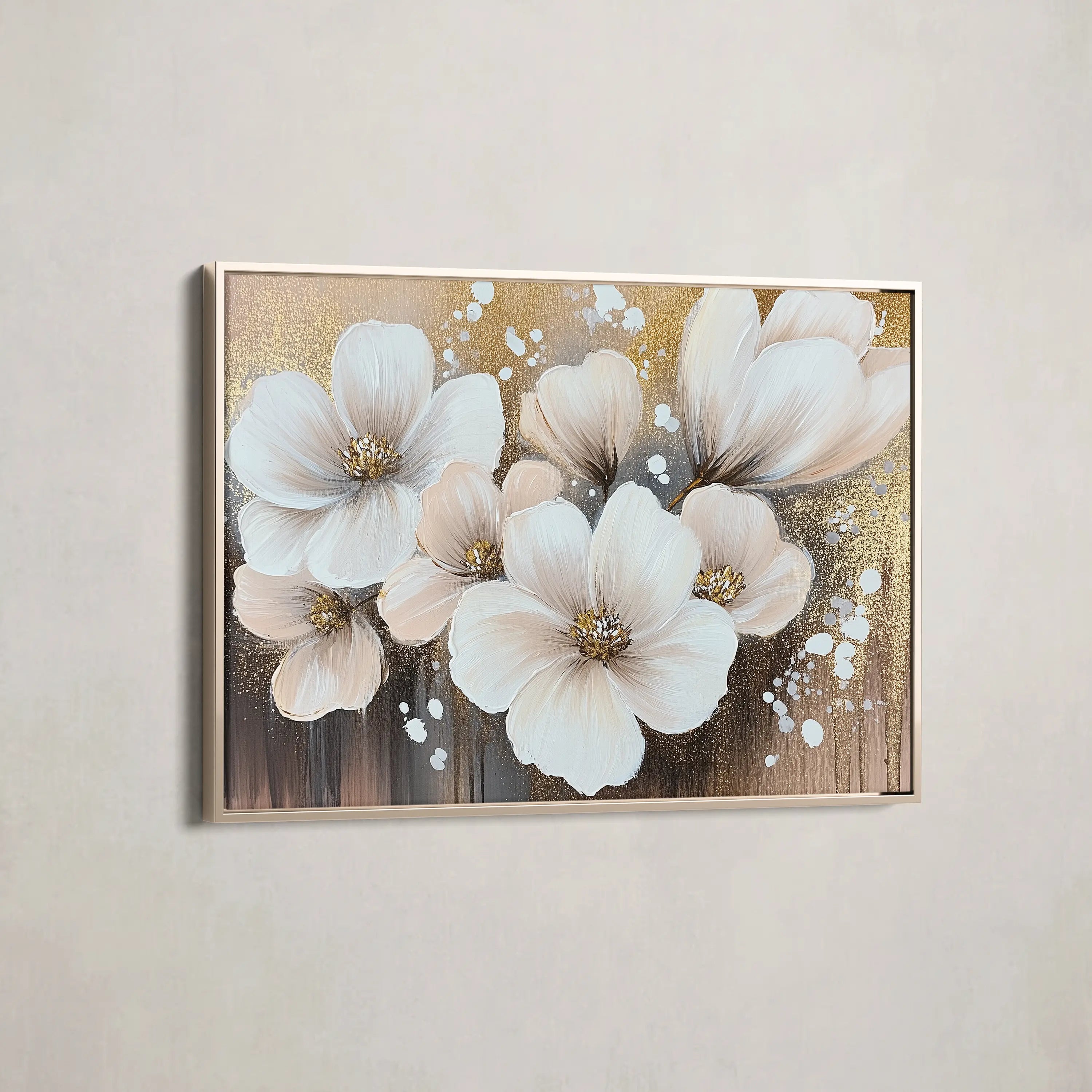 Floral Canvas Wall Art WAD797-F 90 x 60 cm / Stretched on hidden frame