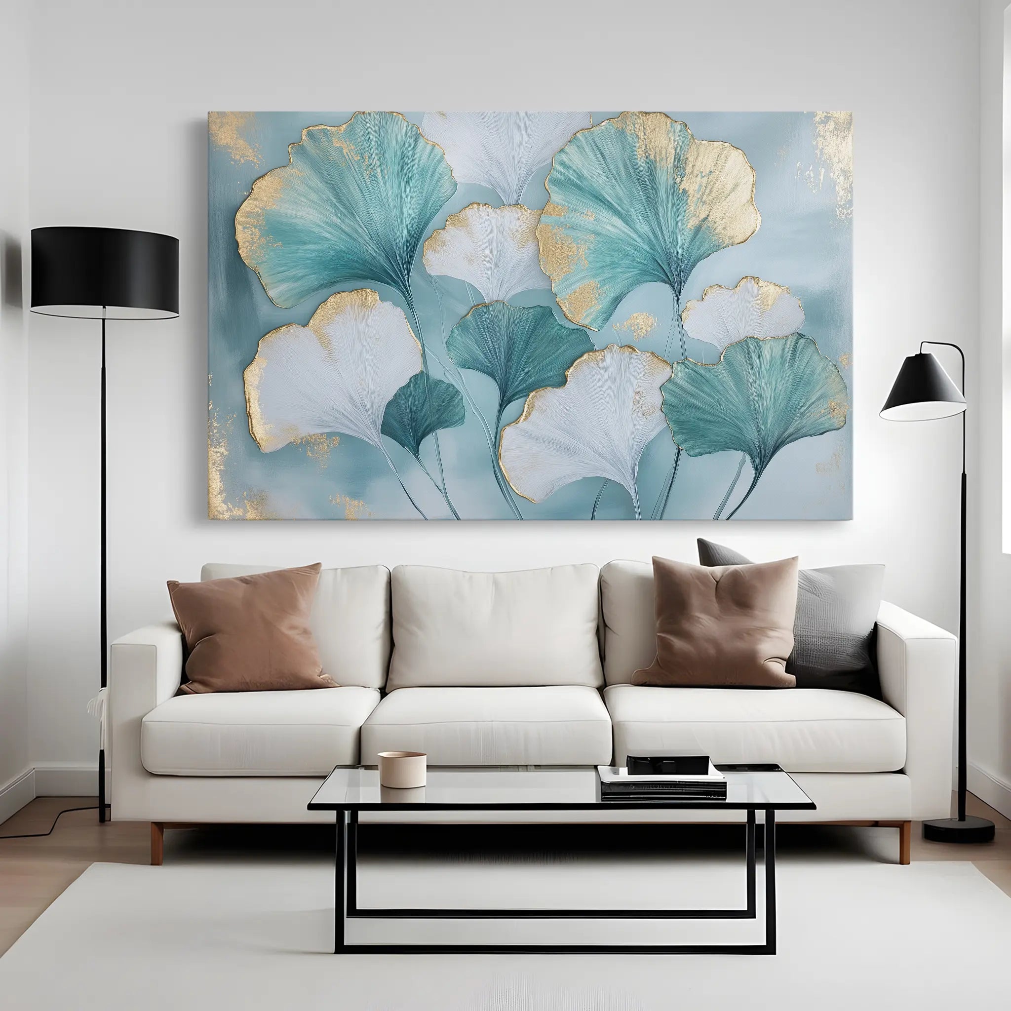 Floral Canvas Wall Art WAD798-F 90 x 60 cm / Stretched on hidden frame