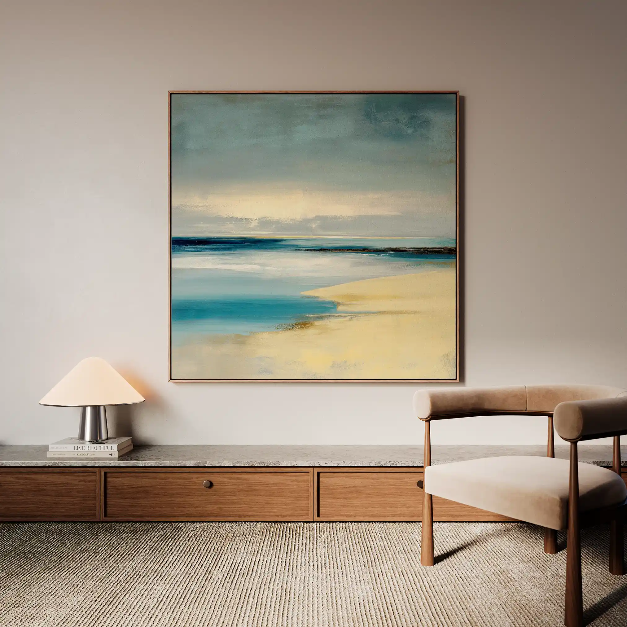 Abstract 799 Canvas Art 60 x 60 cm / Stretched on hidden frame