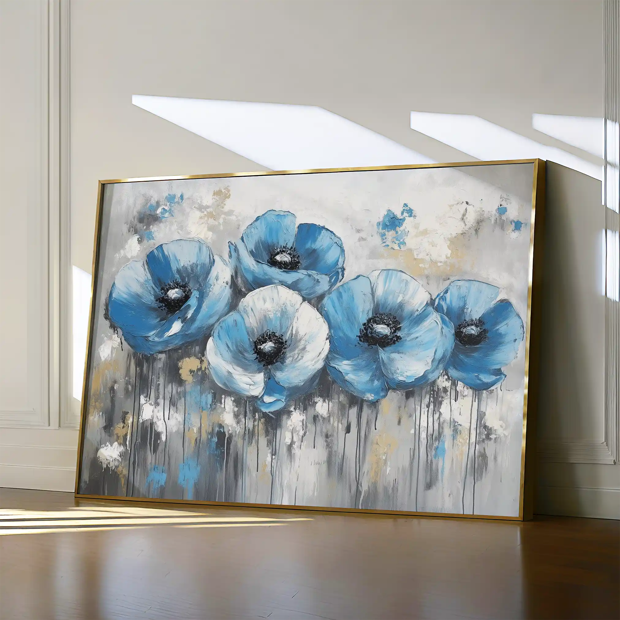 Floral Canvas Wall Art WAD799-F 90 x 60 cm / Stretched on hidden frame