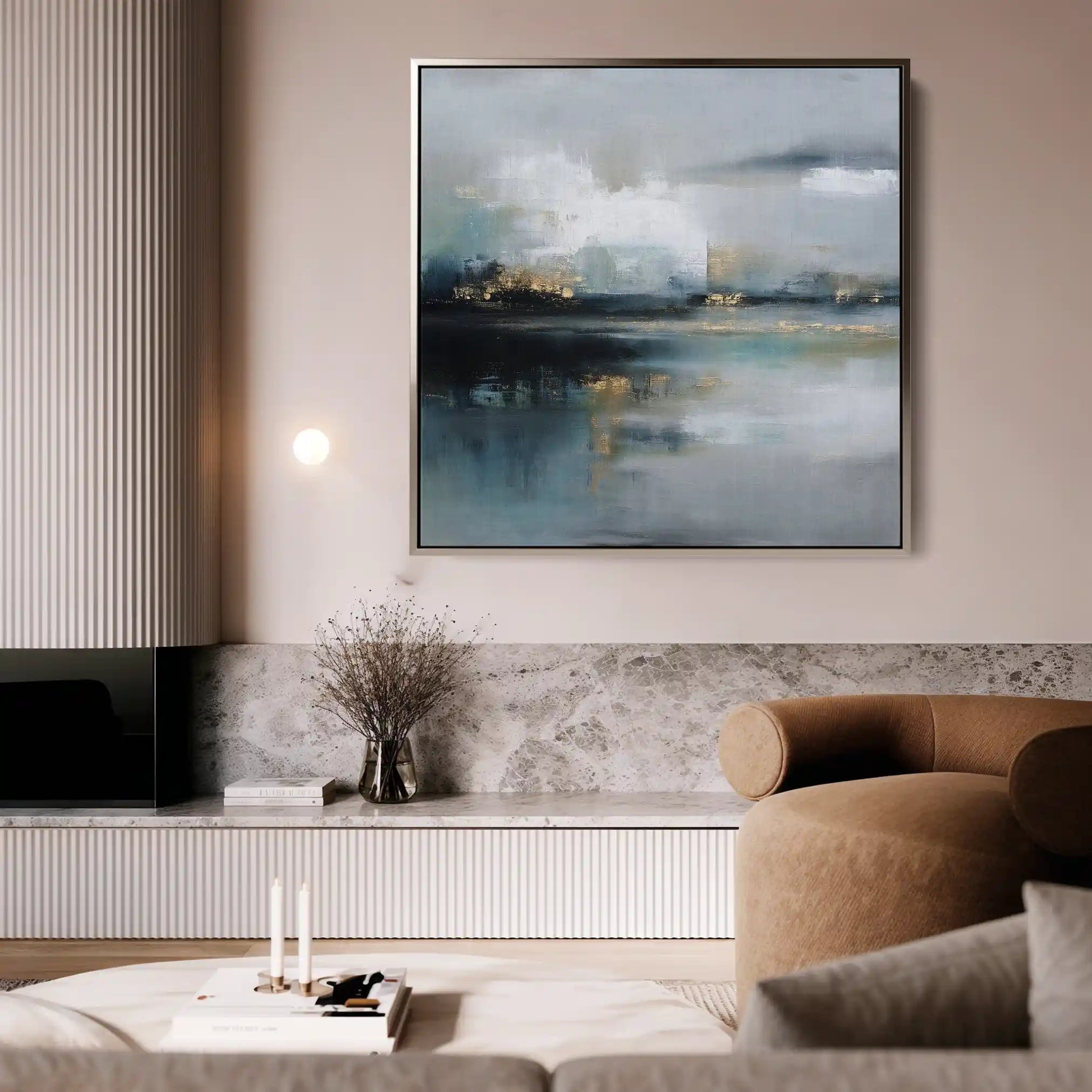 Abstract 800 Canvas Art 60 x 60 cm / Stretched on hidden frame