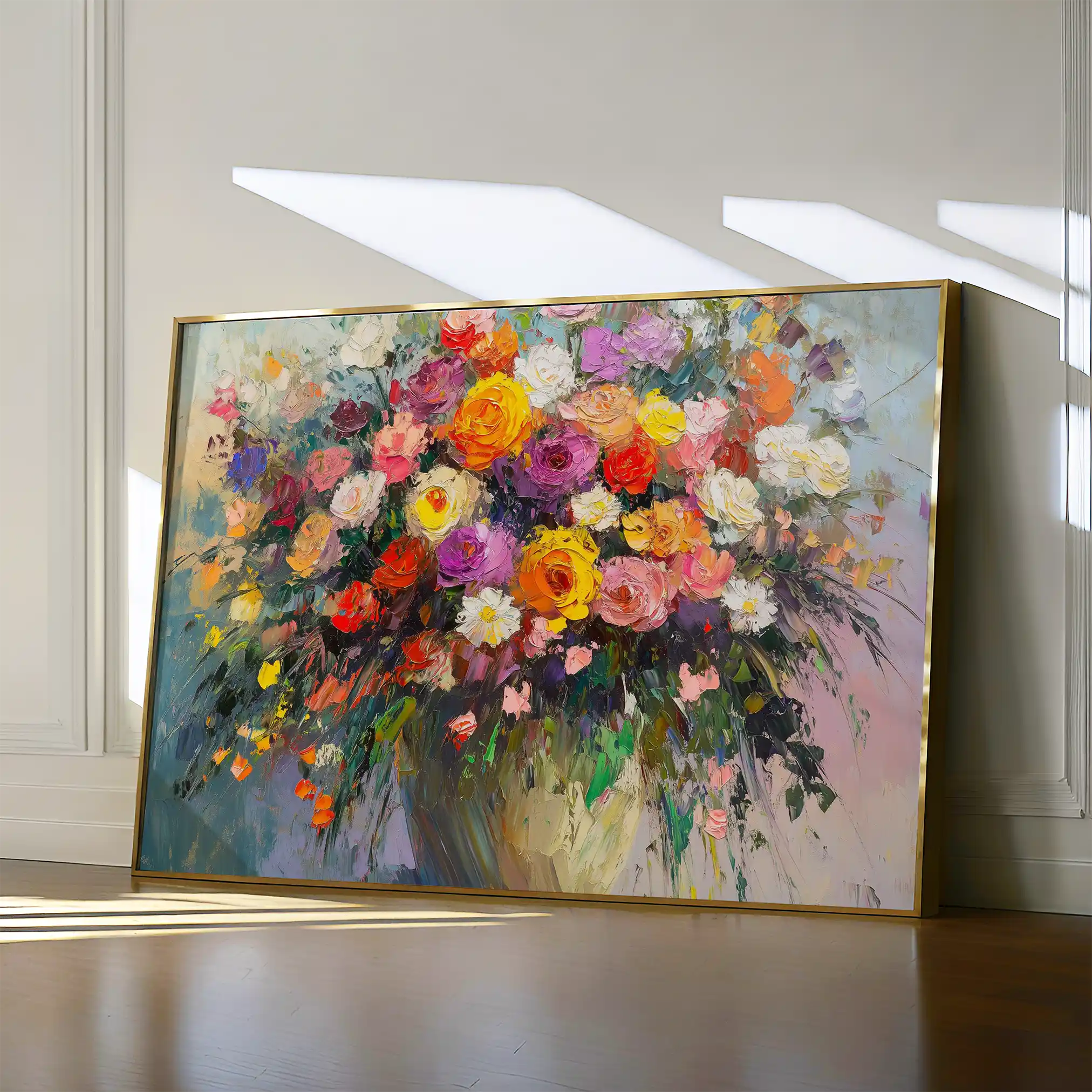 Floral Canvas Wall Art WAD801-F 90 x 60 cm / Stretched on hidden frame