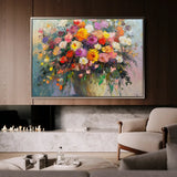 Floral Canvas Wall Art WAD801-F 90 x 60 cm / Stretched on hidden frame