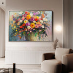 Floral Canvas Wall Art WAD801-F 90 x 60 cm / Stretched on hidden frame