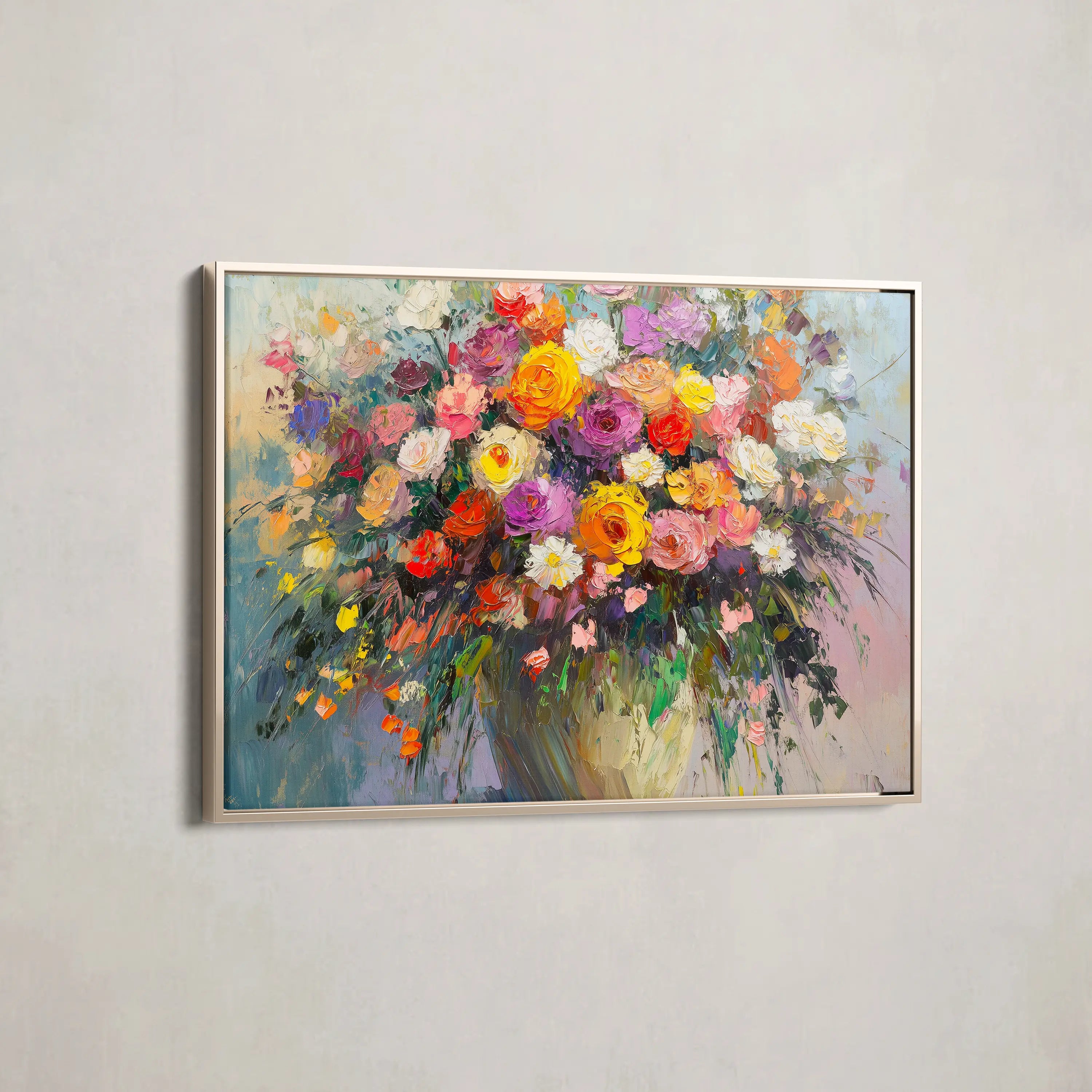 Floral Canvas Wall Art WAD801-F 90 x 60 cm / Stretched on hidden frame