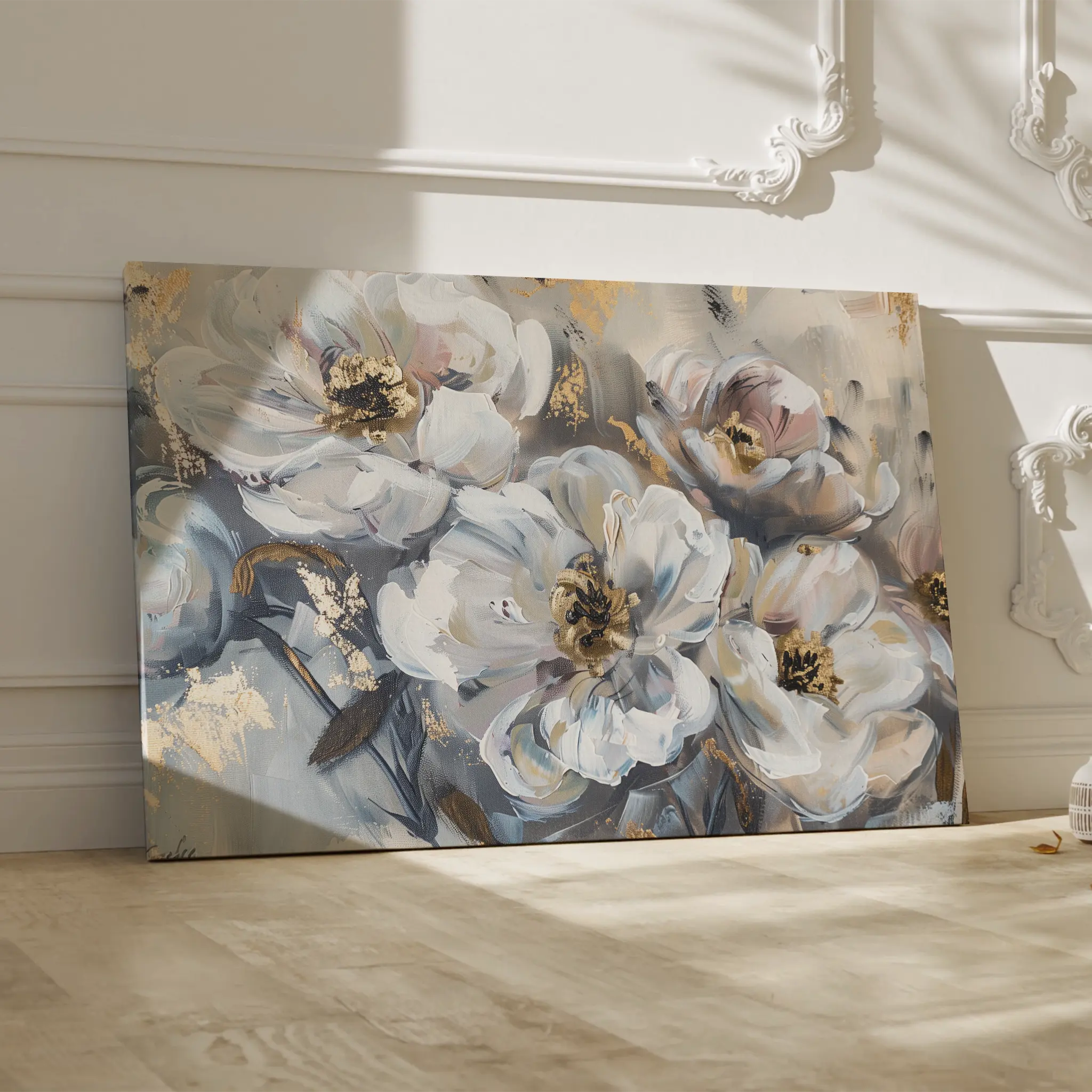 Floral Canvas Wall Art WAD803-F 90 x 60 cm / Stretched on hidden frame